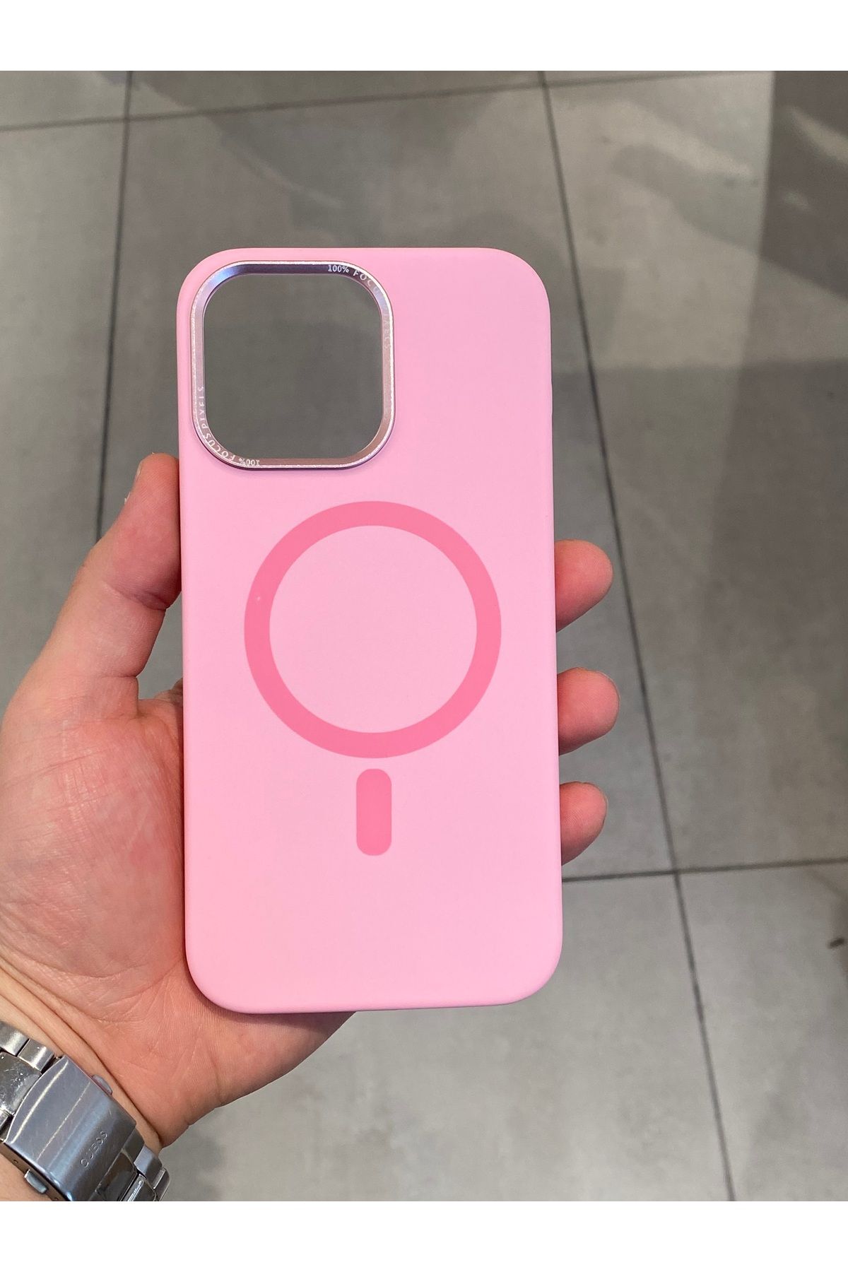 Mee.co İphone 14 Pro Max Uyumlu Magsafe Şarj Destekli İçi Kadife Silikon Kılıf