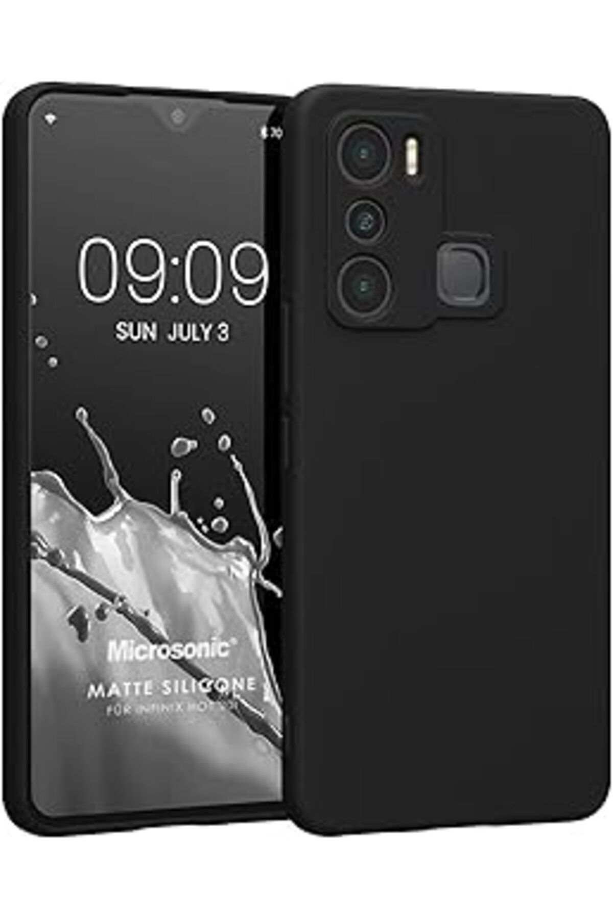 Pazarcan Microsonic Matte Silicone Infinix Hot 20I Için Kılıf Siyah [Hot 20I Ile Uyumlu Kılıf - Siyah]