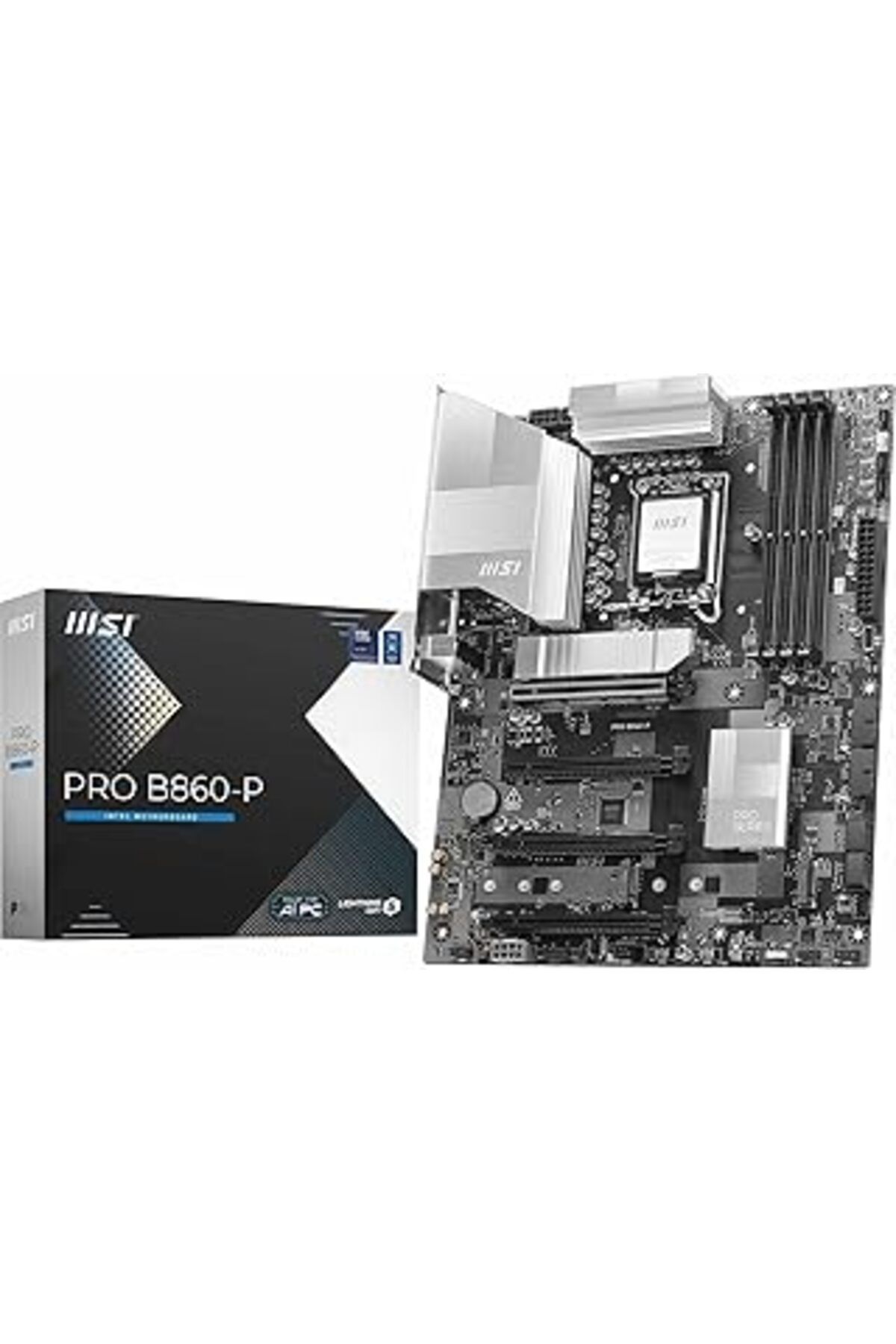 Pazarcan Msi Mb Pro B860-P Soket 1851 Ddr5 8600Mhz(Oc) 3Xm.2 1X Tb4 Hdmi Display 5G Lan Atx