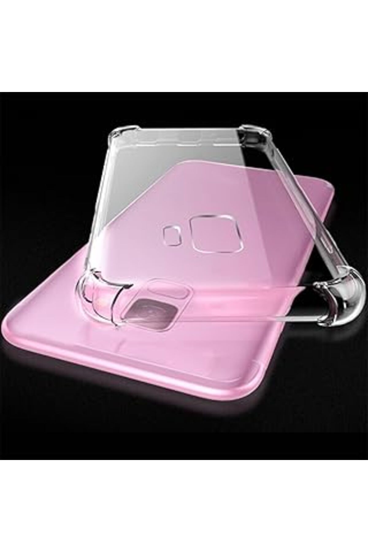 Pazarcan Merwish Samsung Galaxy S9 Plus Uyumlu Anti Shock Darbe Emici S9 Plus (6.2) Şeffaf Silikon Tpu Clear