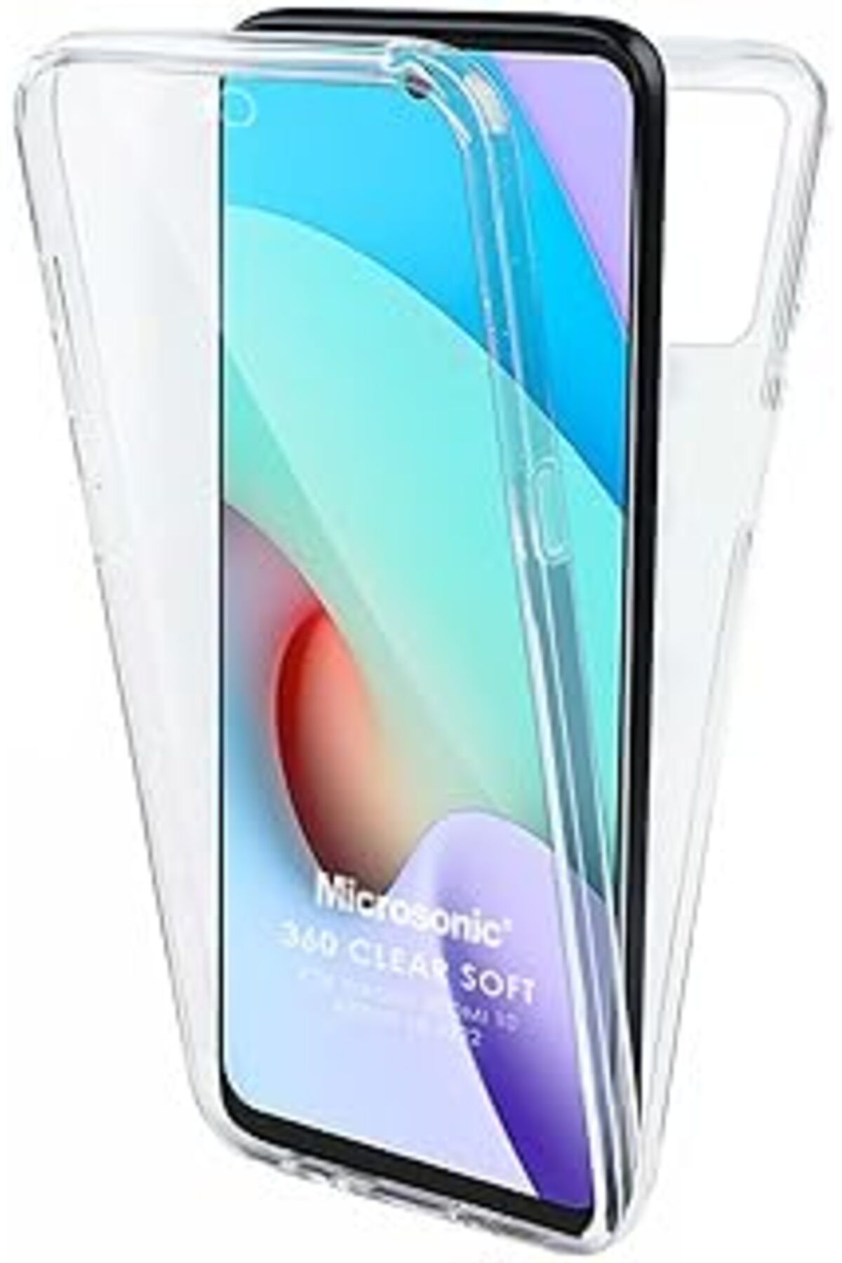 Pazarcan Microsonic Xiaomi Redmi Note 11 4G Için Kılıf 6 Tarafı Tam Full Koruma 360 Clear Soft Şeffaf [Redmi