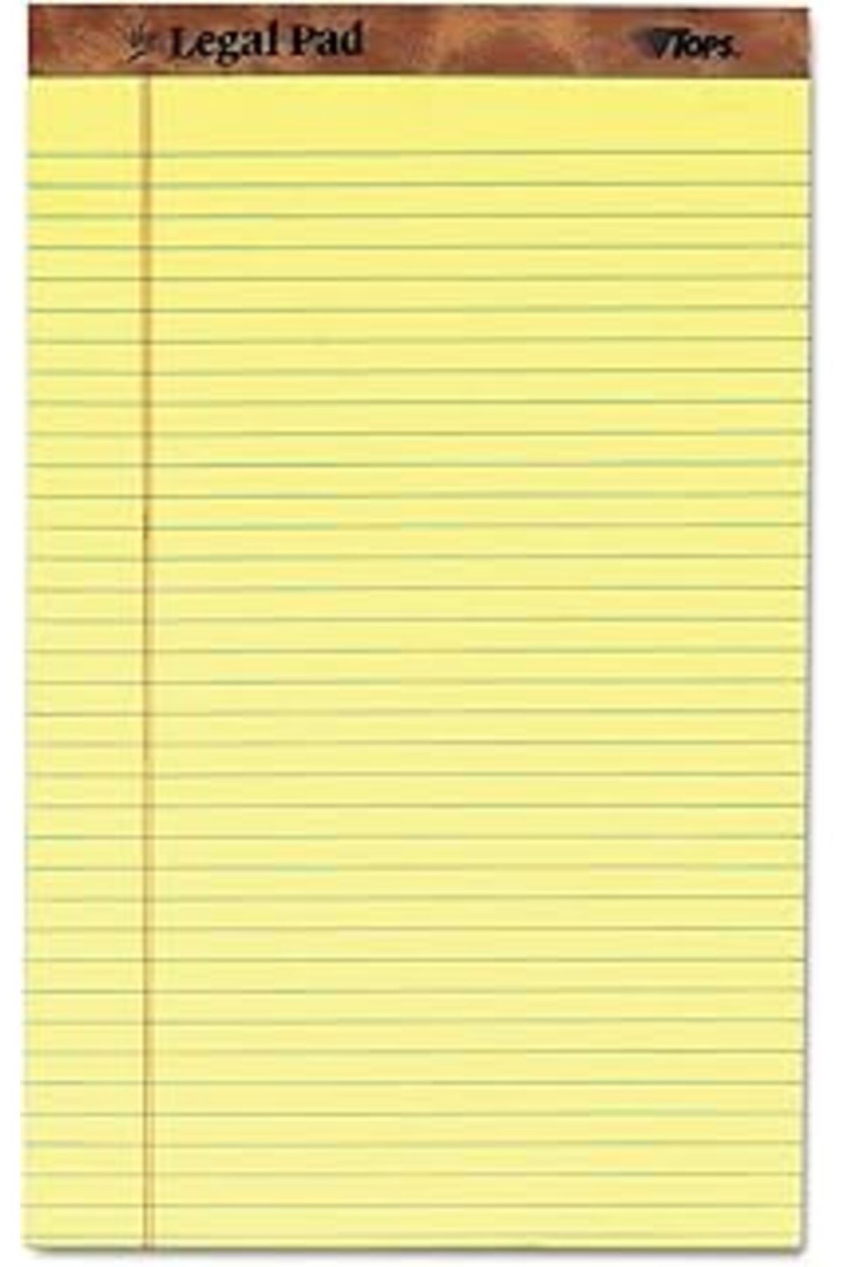 Pazarcan Tops Legal Pads, Kanarya Kuşları, 12/Paket Her Gün İçin 8,5 X 14 Inç Kanarya