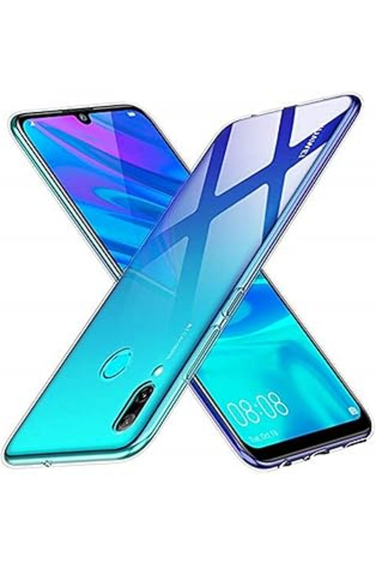 Pazarcan Huawei P Smart 2019 Ultra İnce Esnek Şeffaf Silikon Kılıf Kapak