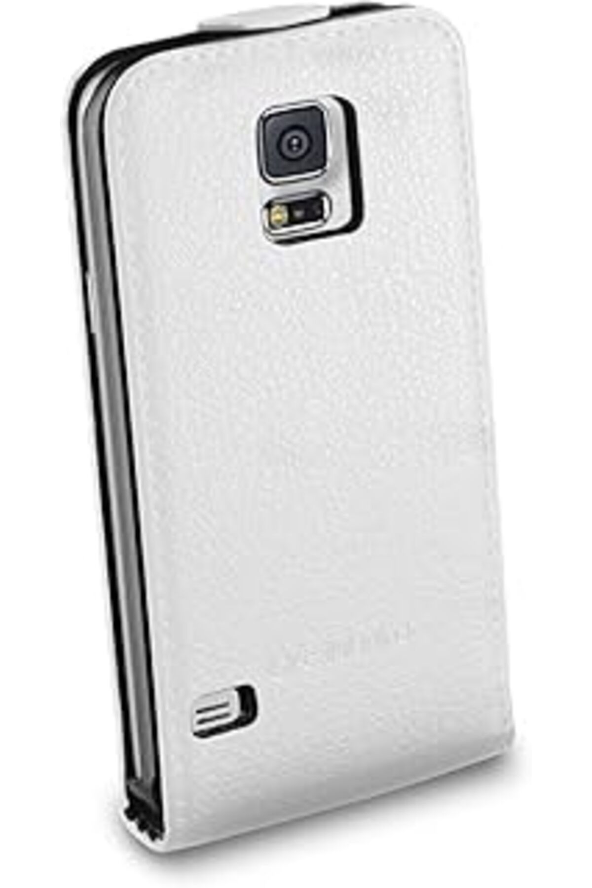 Karachil Cellular Line Flapessengals5W Suni Deri Kapaklı Kılıf Samsung Galaxy S5 Için (Mıknatıslı Kilit, Tam