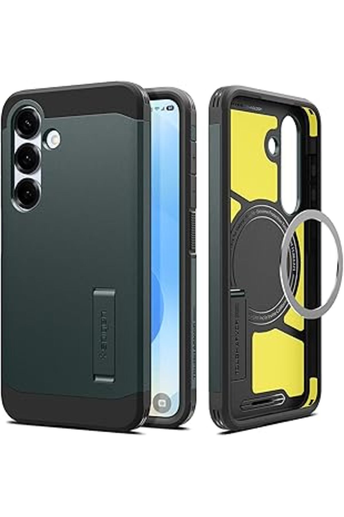 Pazarcan Galaxy S25 Plus Kılıf Tough Armor Ai Magfit Özellikli Abyss Green - Acs08989