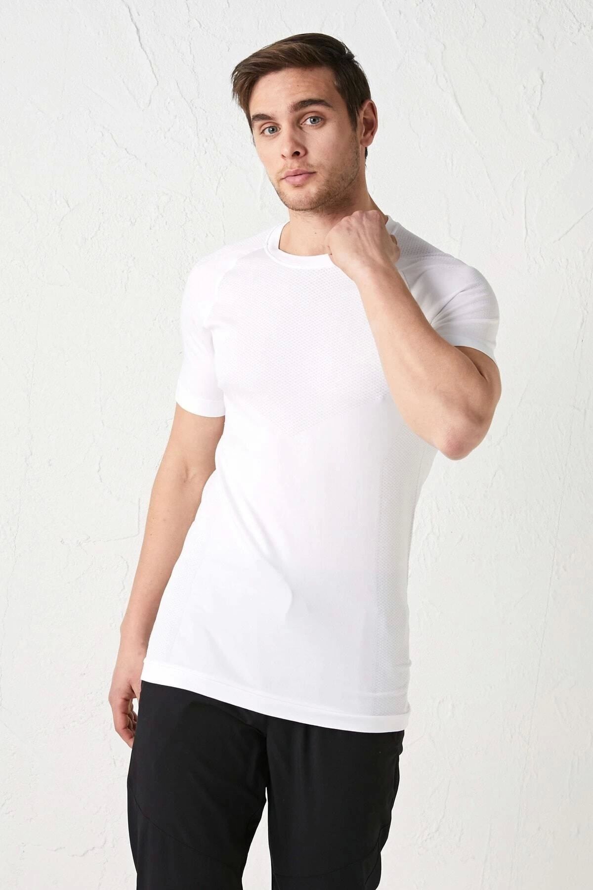 LC Waikiki LCWAIKIKI Erkek Optik Beyaz T-Shirt