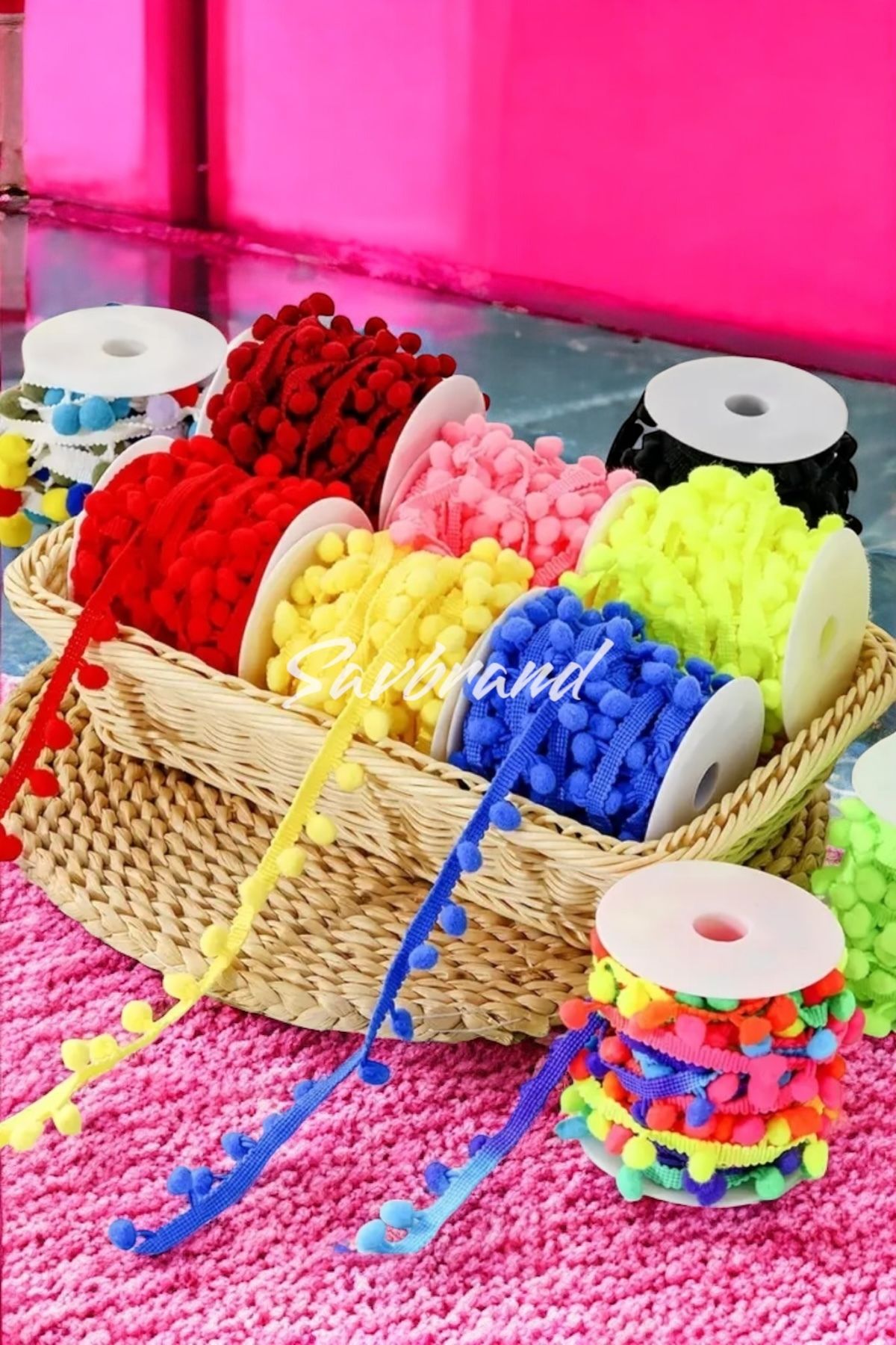 SavBrand Ponpon Şerit 10 Metre