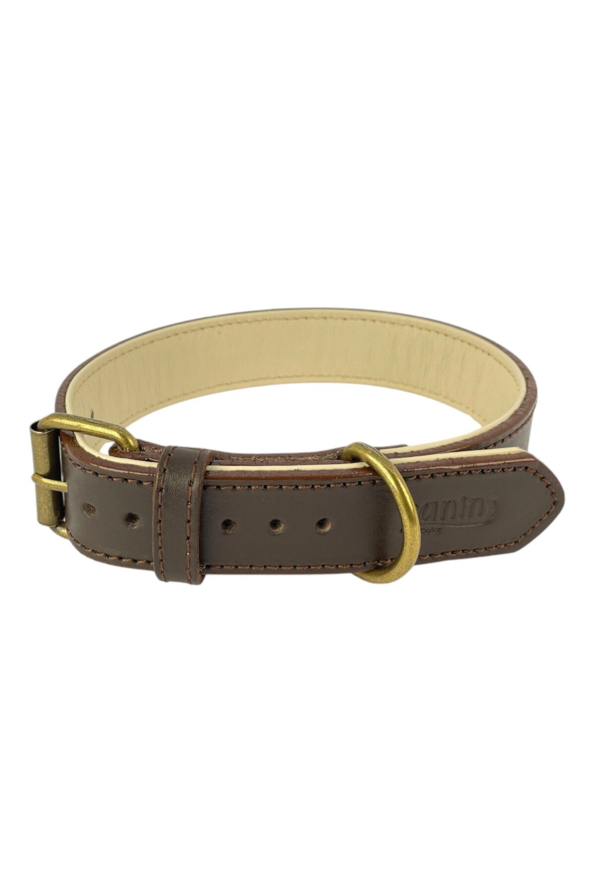 Canini Collar %100 Hakiki Deri Vintage Köpek Tasması, Yumuşak İç Katman, Dayanıklı ve Şık Tasarım Boyun Tasması