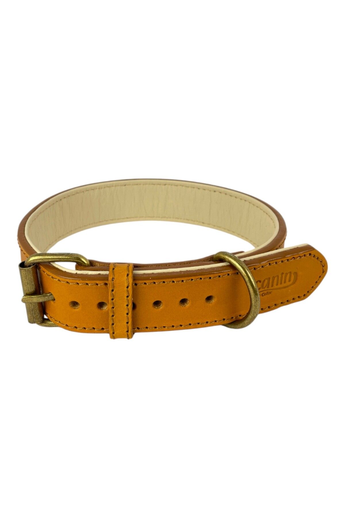 Canini Collar %100 Hakiki Deri Vintage Köpek Tasması, Yumuşak İç Katman, Dayanıklı ve Şık Tasarım Boyun Tasması