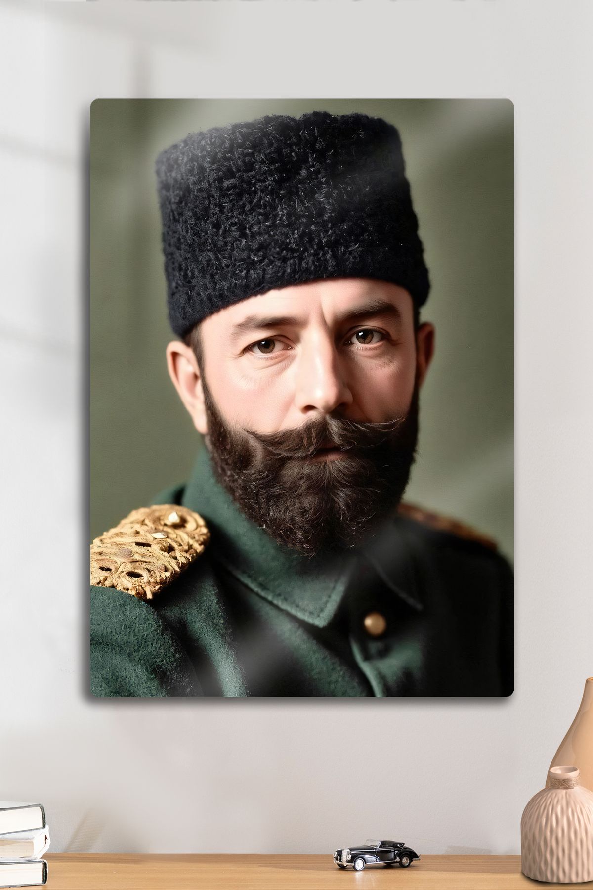 DekorHane Metal Baskı - İttihat ve Terakki Paşaları, Cemal, Enver, Talat, Osmanlı Meşrutiyet Dönemi Tablo