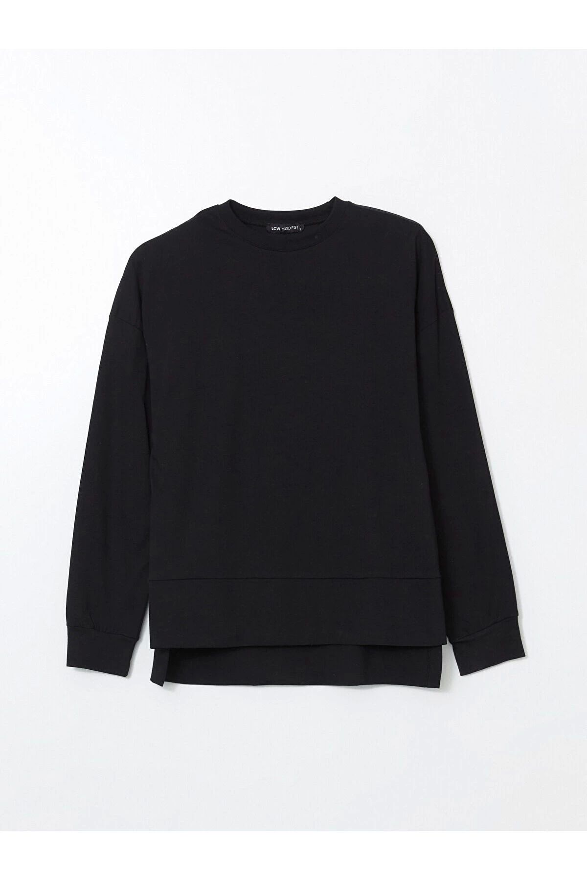 LC Waikiki LCWAIKIKI Bisiklet Yaka Kadın Sweatshirt