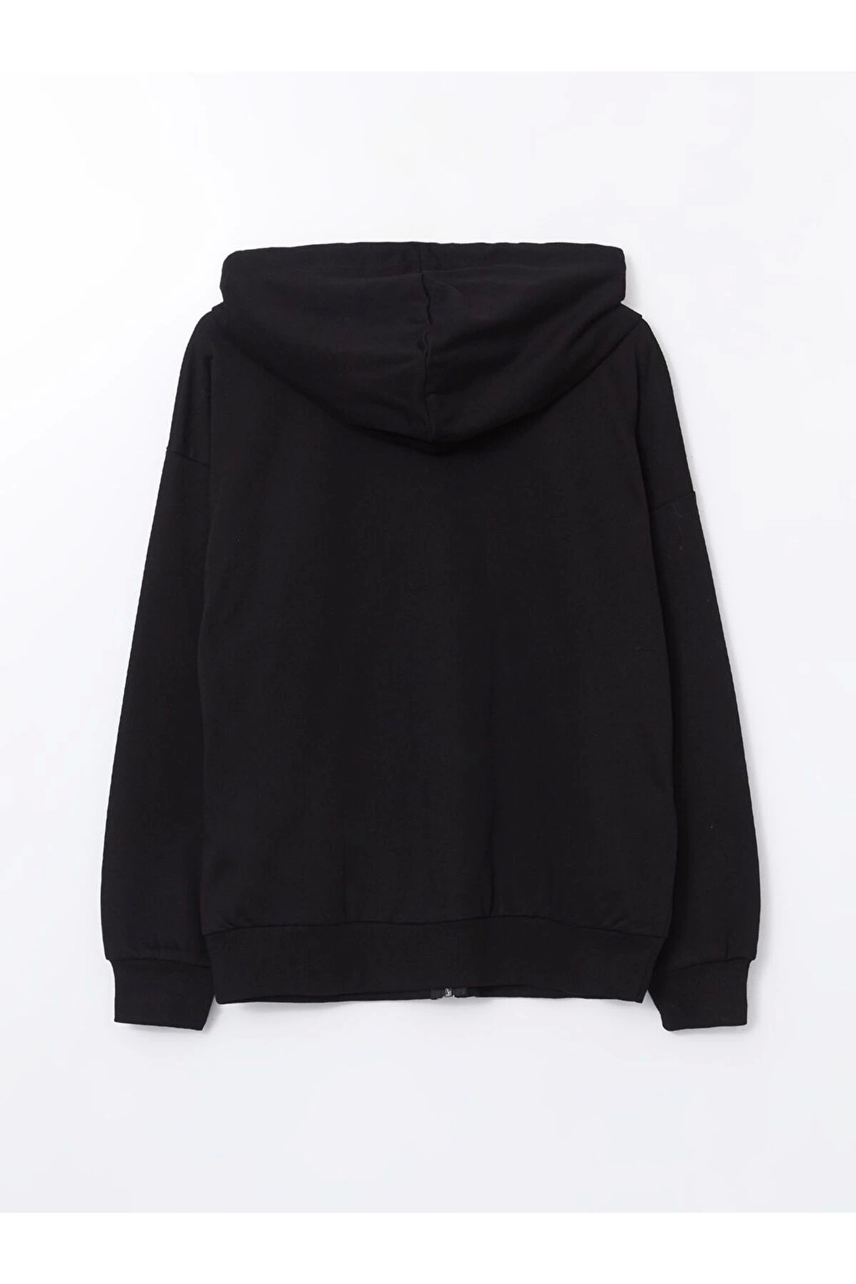 LC Waikiki  LCWAIKIKI Modest Kapüşonlu Oversize Kadın Fermuarlı Sweatshirt - Görsel 2