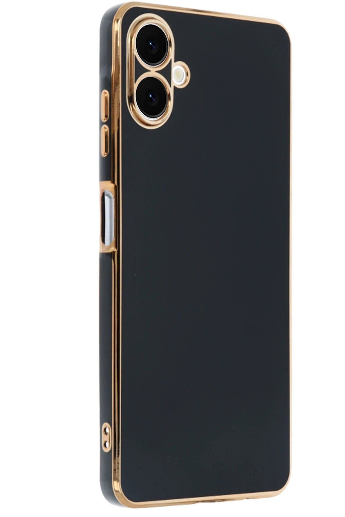 CepteToptan Newface Samsung Galaxy A06 Kılıf Volet Silikon - Siyah