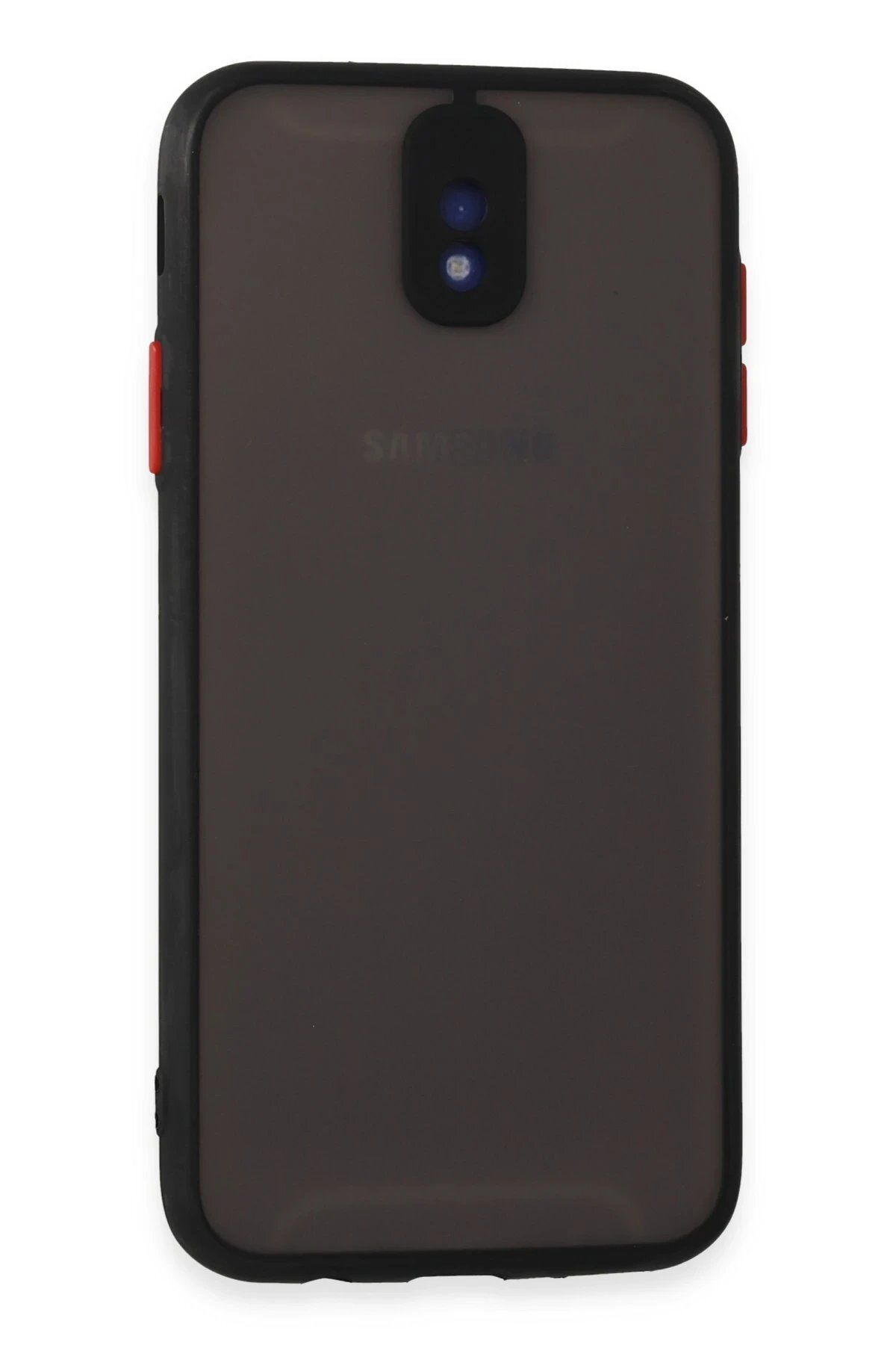 CepteToptan Newface Samsung Galaxy J7 Pro / J730 Kılıf Montreal Silikon Kapak - Siyah