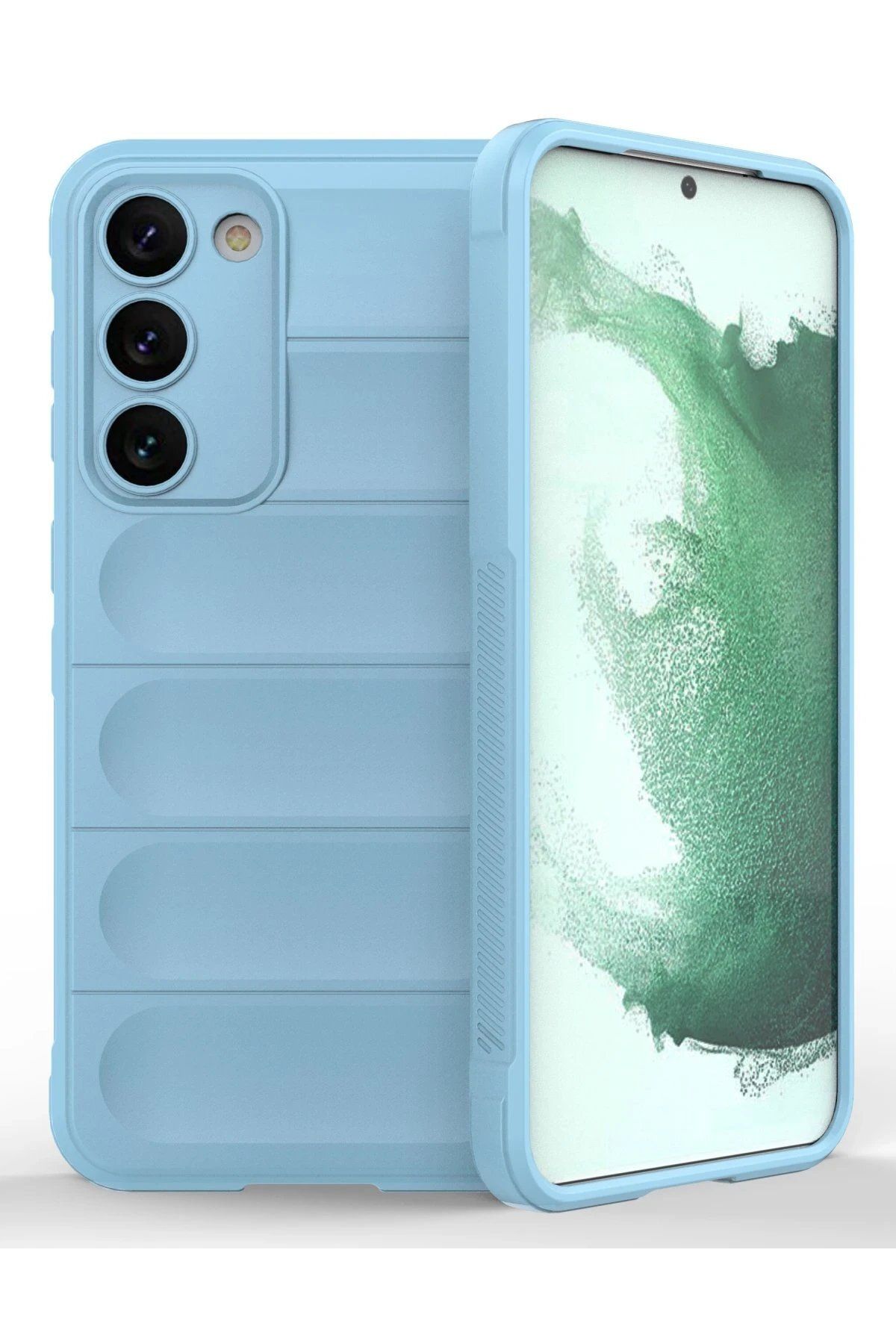 CepteToptan Newface Samsung Galaxy S23 Plus Kılıf Optimum Silikon - Sky Blue