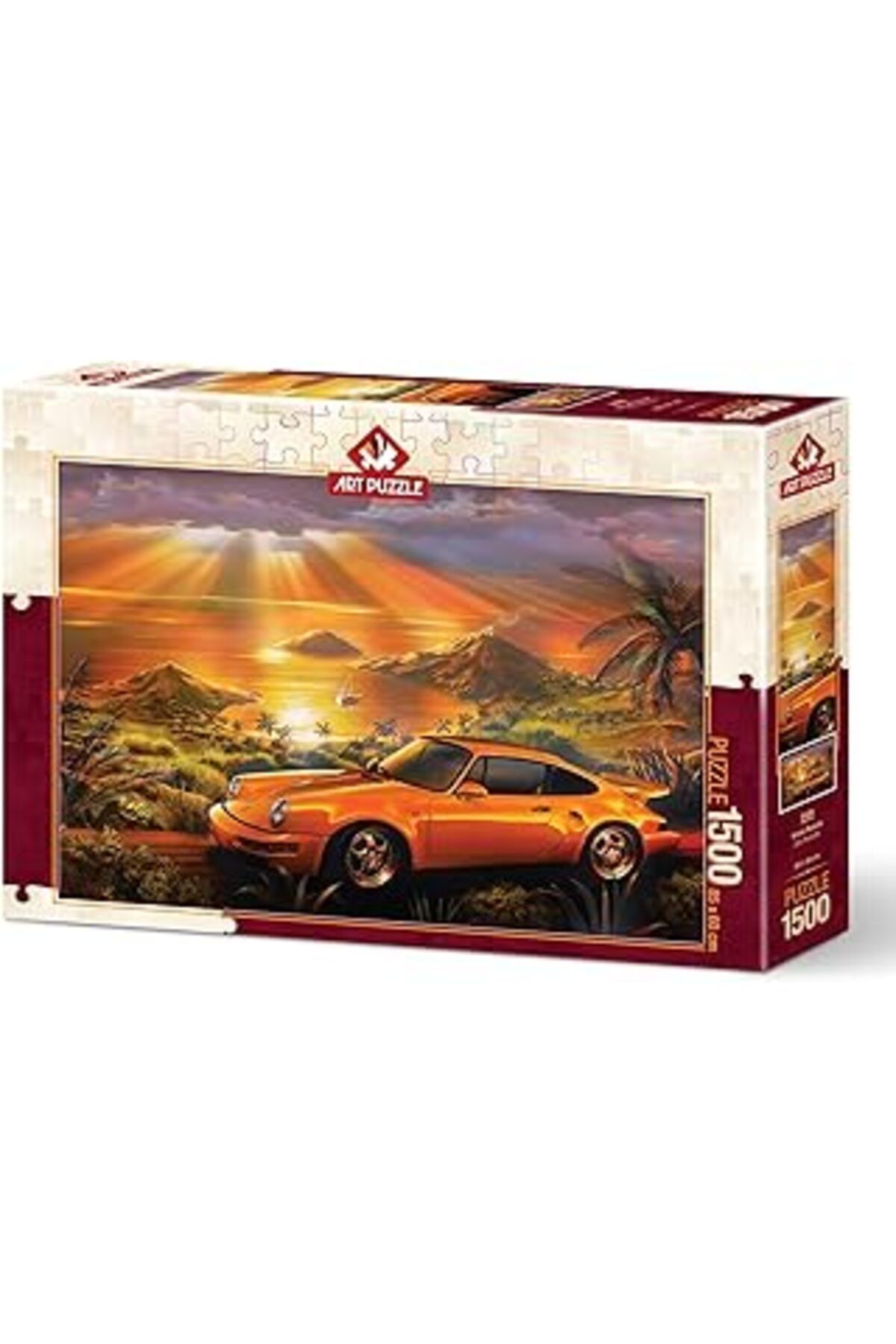 Pazarcan Art Puzzle Sarı Porsche 1500 Parça Puzzle