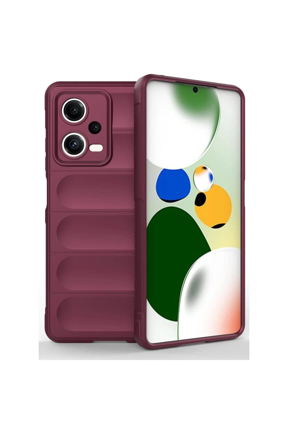 CepteToptan Newface Xiaomi Poco X5 5G Kılıf Optimum Silikon - Bordo