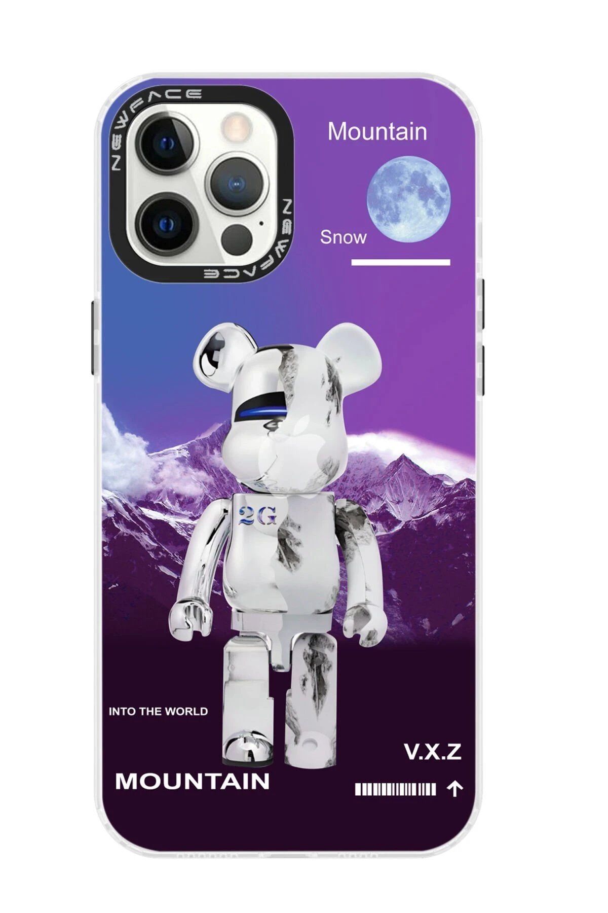 CepteToptan Newface iPhone 12 Pro Max Kılıf Estoril Desenli Kapak - Estoril - 8