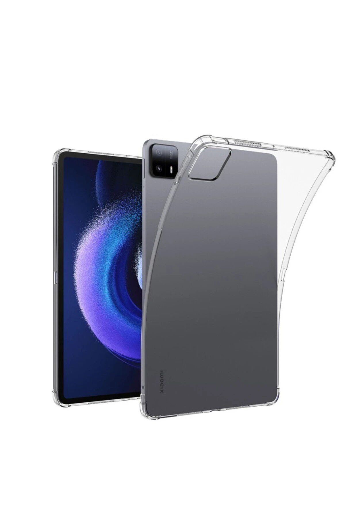 CepteToptan Newface Xiaomi Pad 6 Kılıf Anti Şeffaf Tablet Silikon - Şeffaf