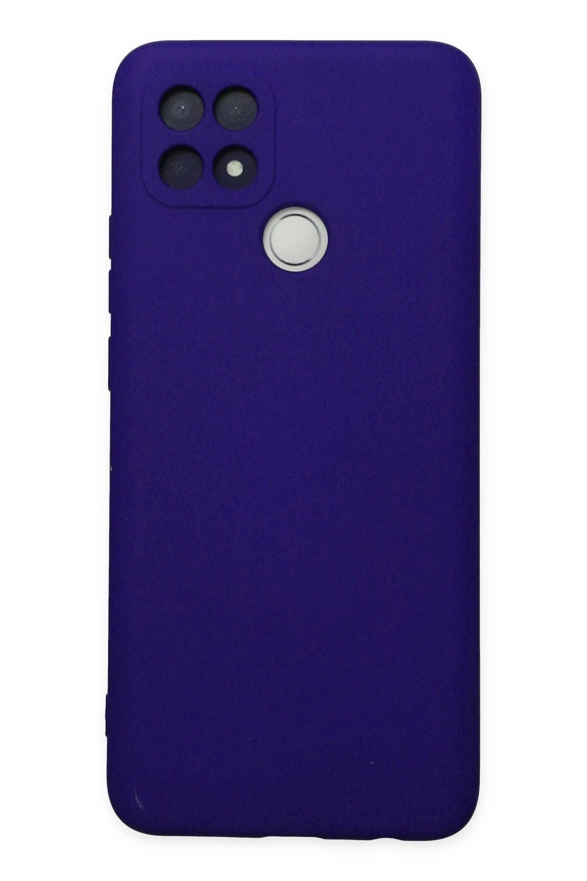 CepteToptan Newface Oppo A15 Kılıf Nano içi Kadife Silikon - Mor