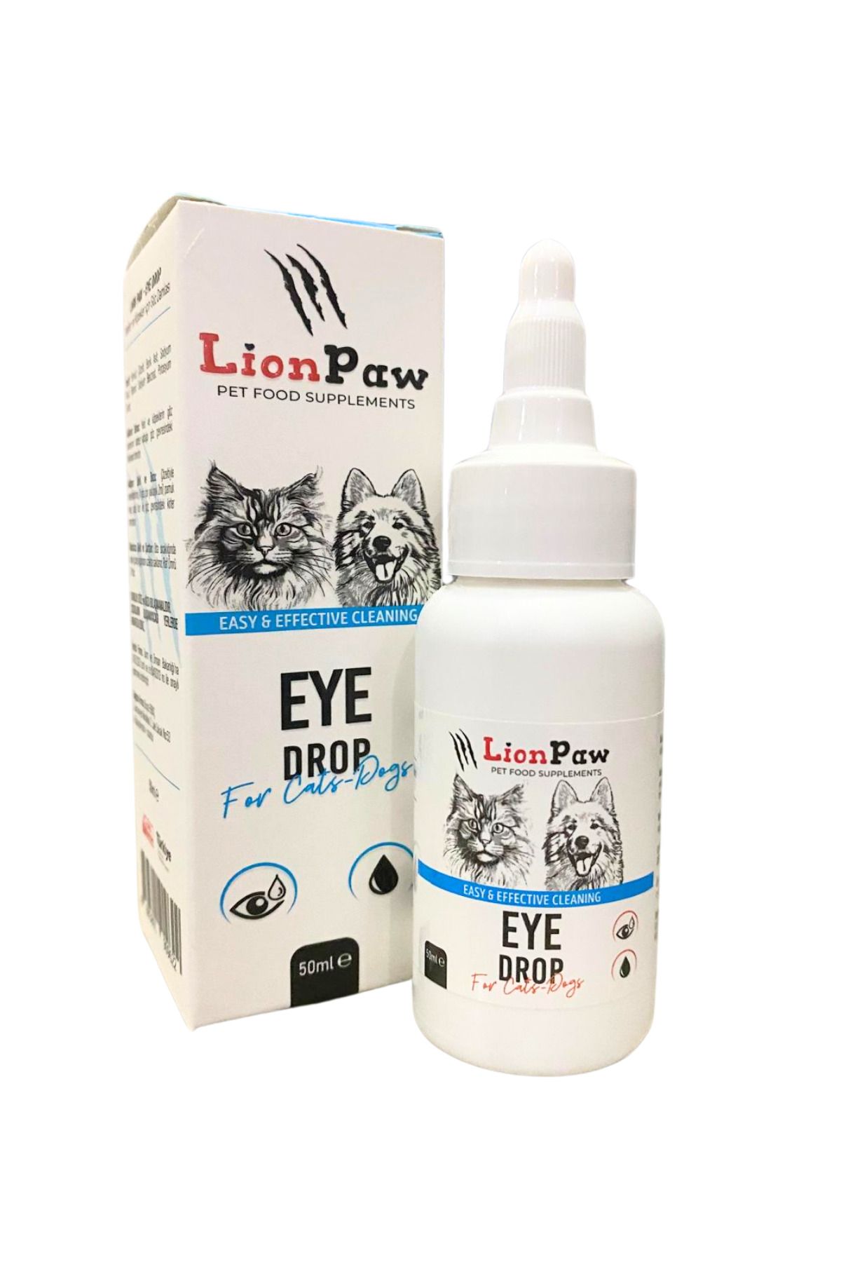 LİON PAW Kedi ve Köpek Göz Temizleme ve Bakım Solüsyonu 50 ML