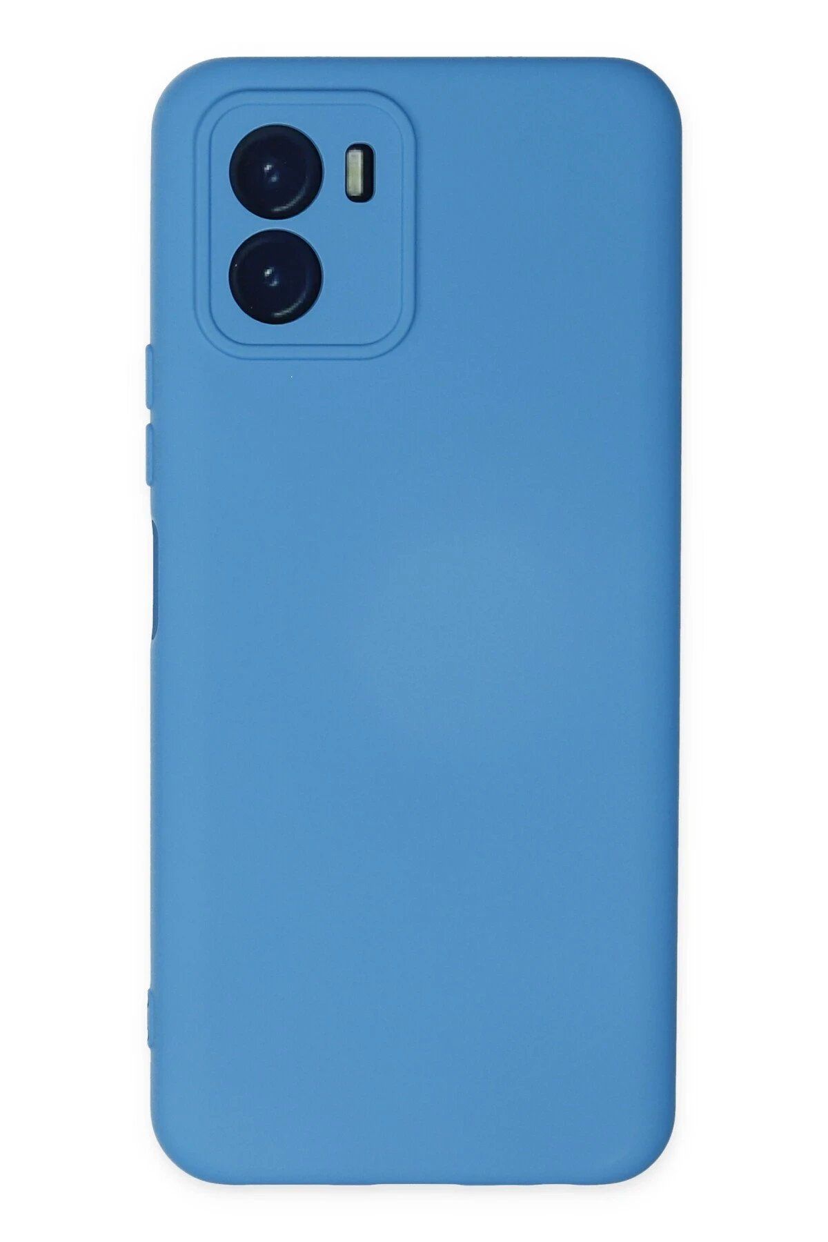 CepteToptan Newface Vivo Y15S Kılıf Nano içi Kadife Silikon - Mavi