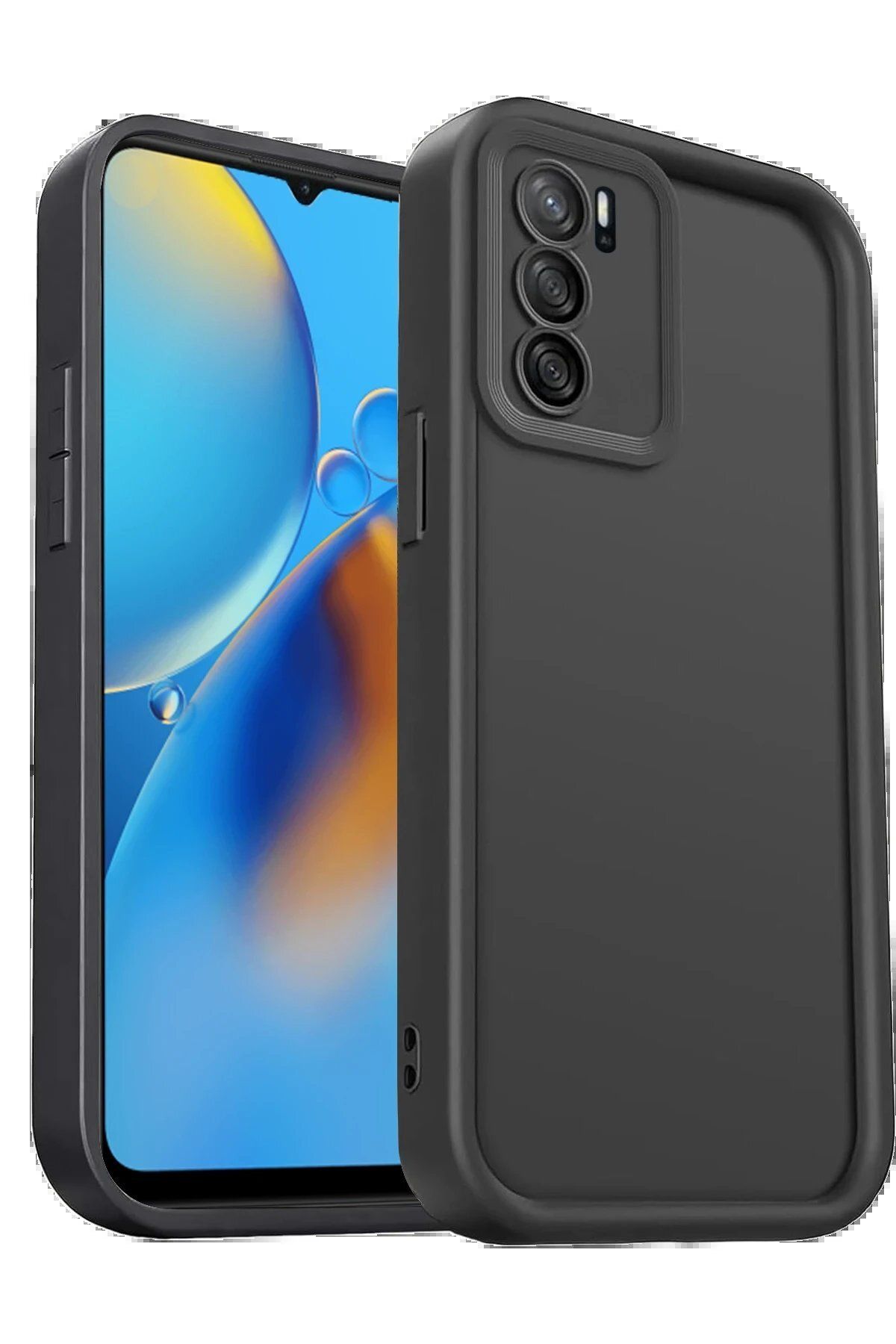 CepteToptan Newface Oppo A16 Kılıf Viera Silikon - Siyah