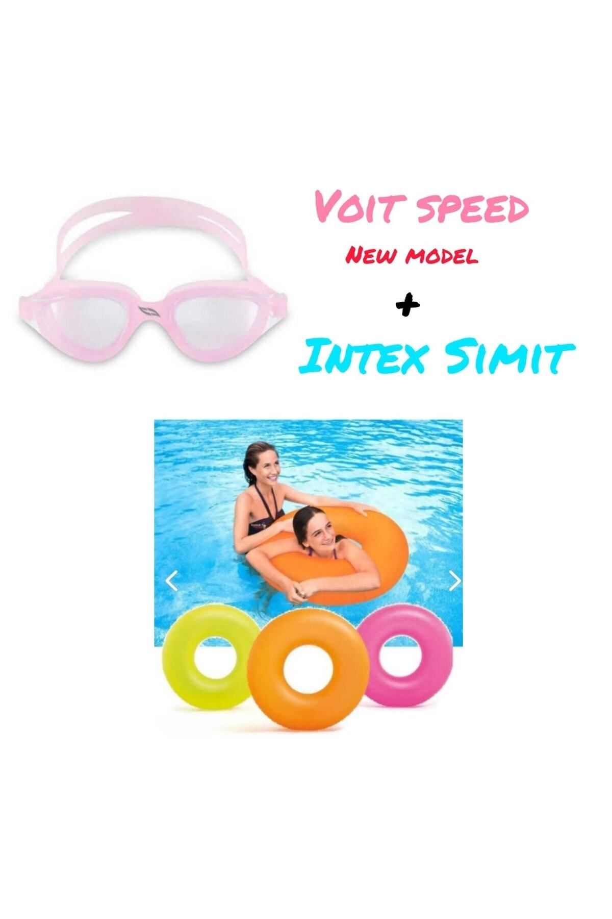 teknotrust Fosforlu Simit Yüzücü Gözlüğü +91 Cm Intex, Renkli ve Konforlu Tasarım