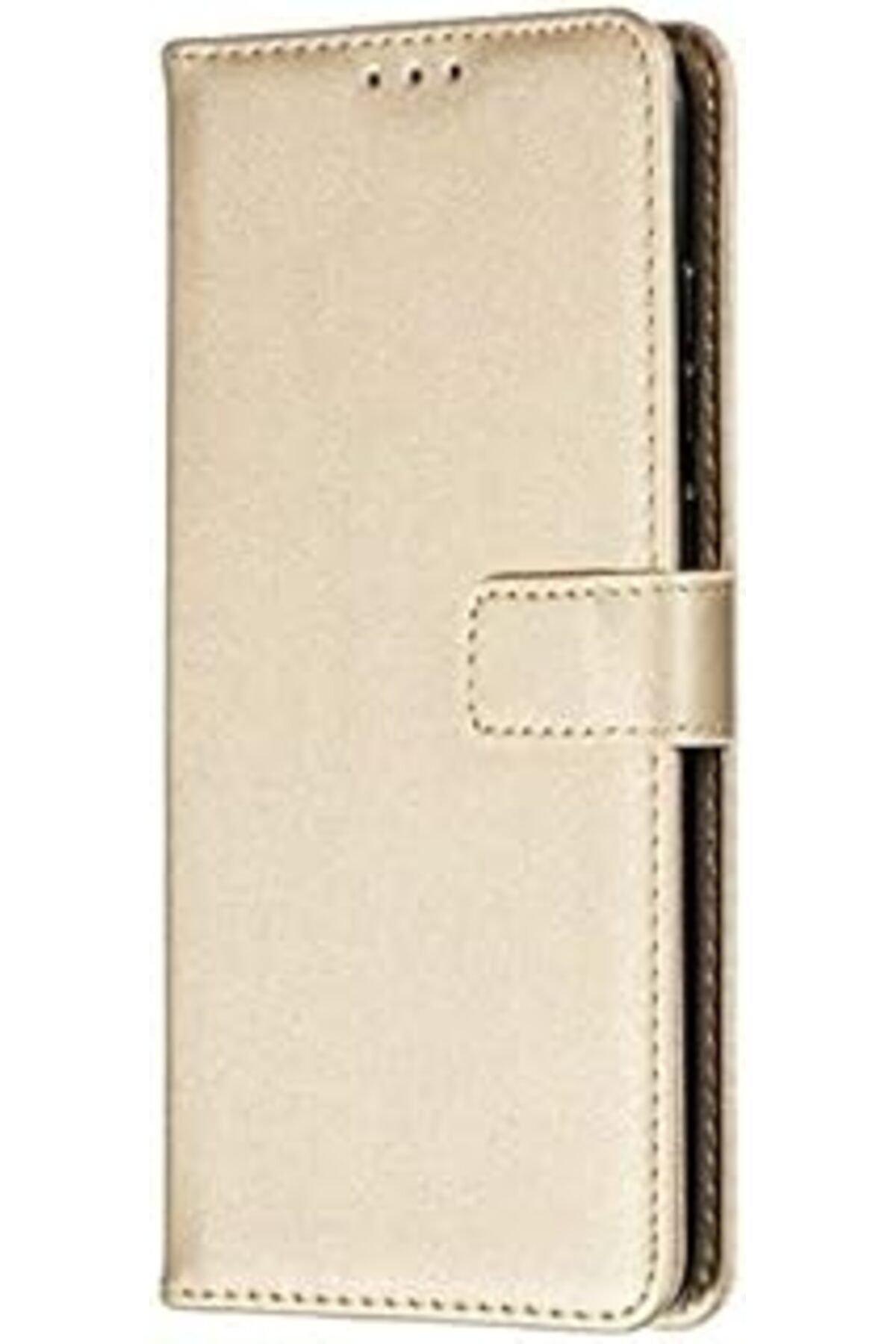 Pazarcan Samsung Galaxy S20 Plus Ile Uyumlu Standlı Kartvizitli Ve Para Gözlü Pu Leather Gold