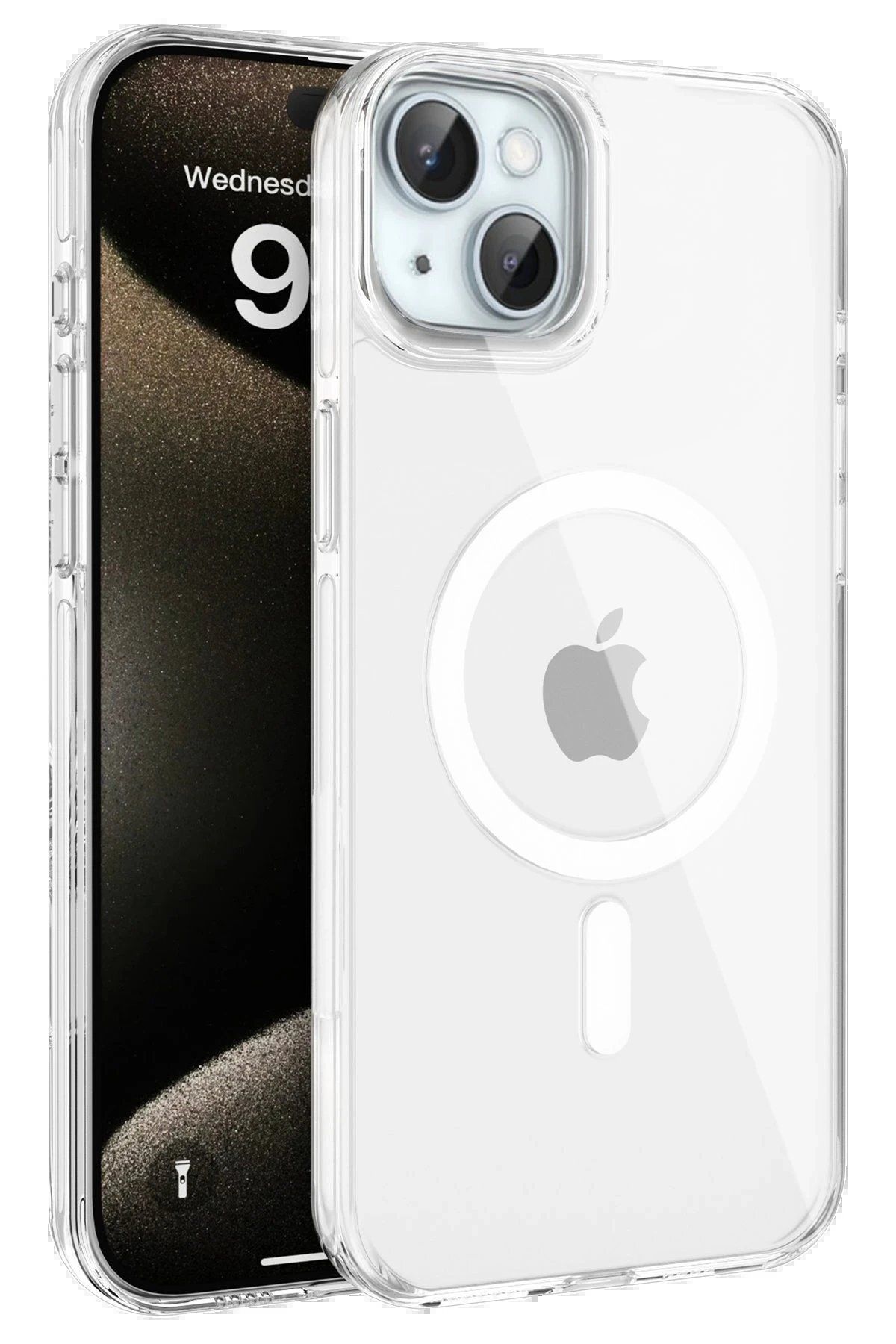 CepteToptan Joko iPhone 15 Gleam PC Sert Magsafe Kılıf - Şeffaf