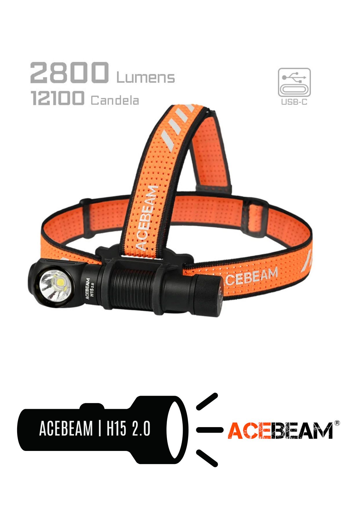 ACEBEAM H15 2.0 Şarj Edilebilir Endüstriyel Kafa Lambası - Fener