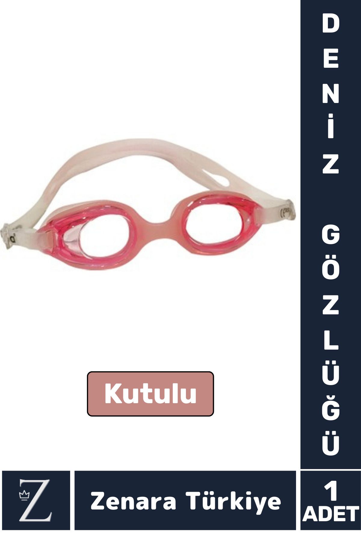 teknotrust Pembe Çocuk Deniz Gözlüğü, Su Geçirmez, UV Koruma, Ayarlanabilir, Anti-Fog