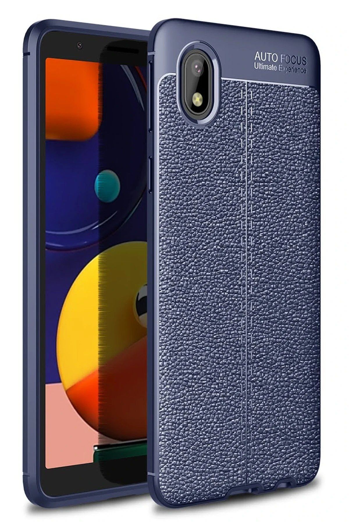 CepteToptan Newface Samsung Galaxy A01 Core Kılıf Auto Focus Kapak - Lacivert