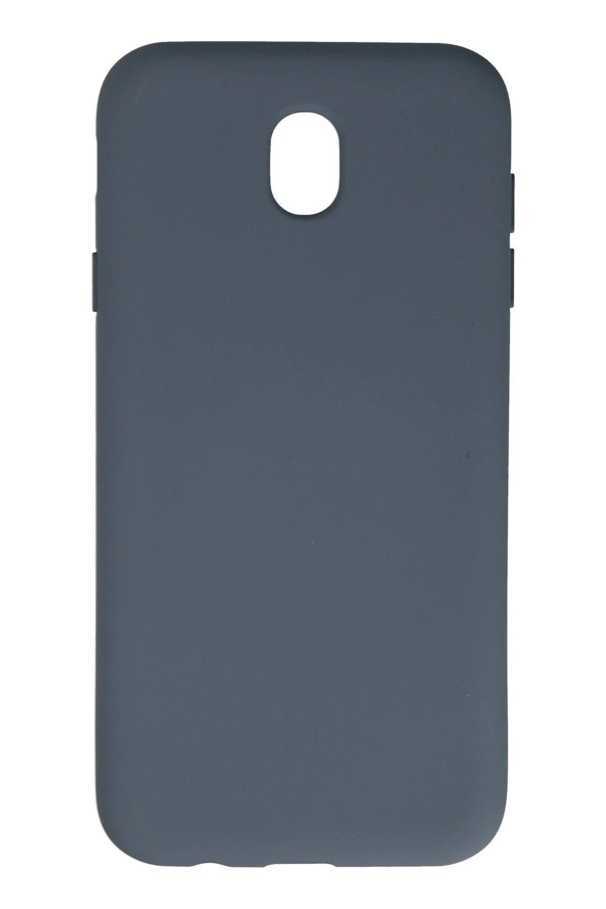 CepteToptan Newface Samsung Galaxy J7 Pro / J730 Kılıf Nano içi Kadife Silikon - Gri