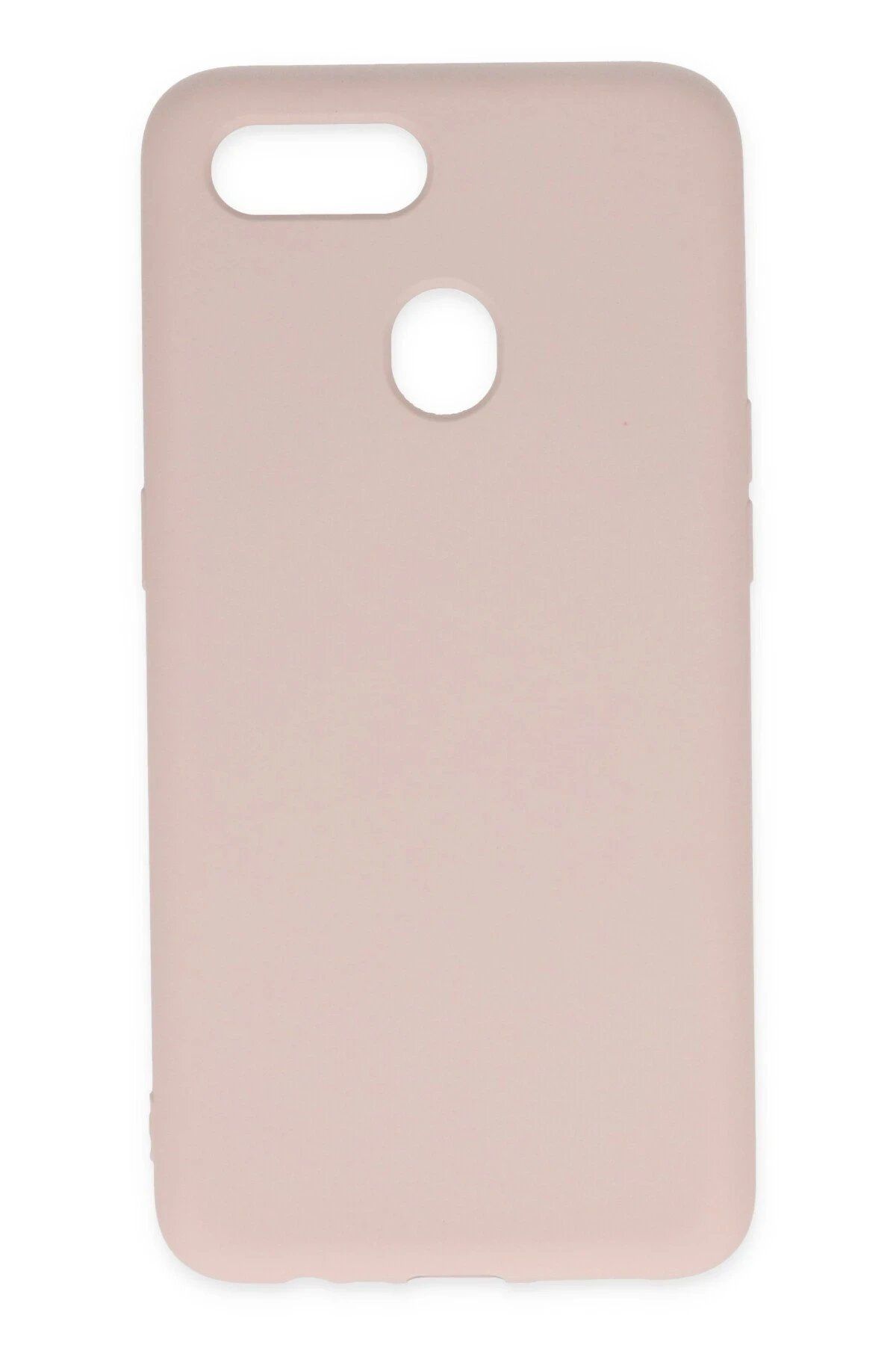 CepteToptan Newface Oppo A12 Kılıf Nano içi Kadife Silikon - Pudra