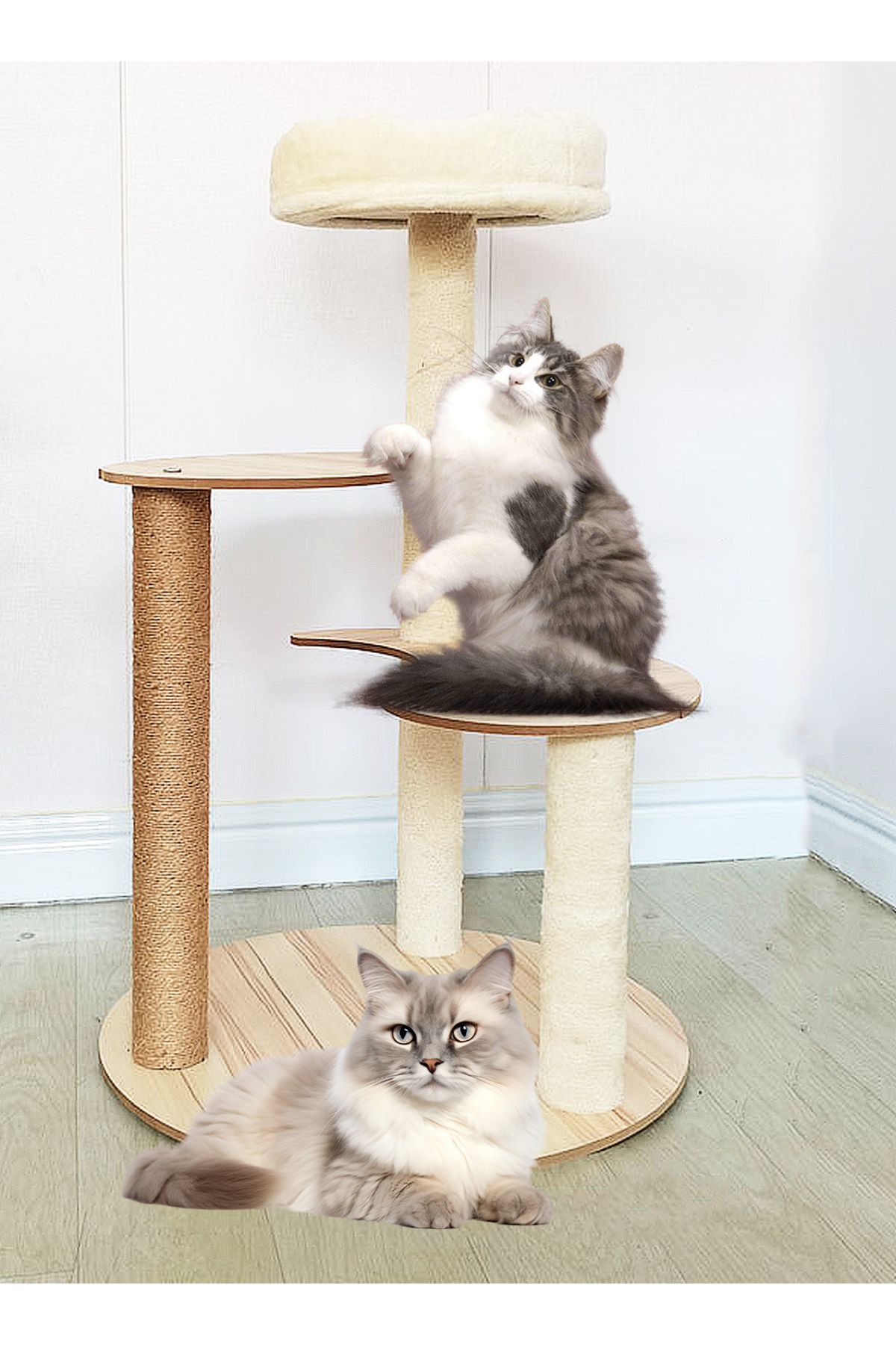 KidLe-Cat Tree Cat Climbing Frame Cat Climbing Post Cat Scratching Board 2