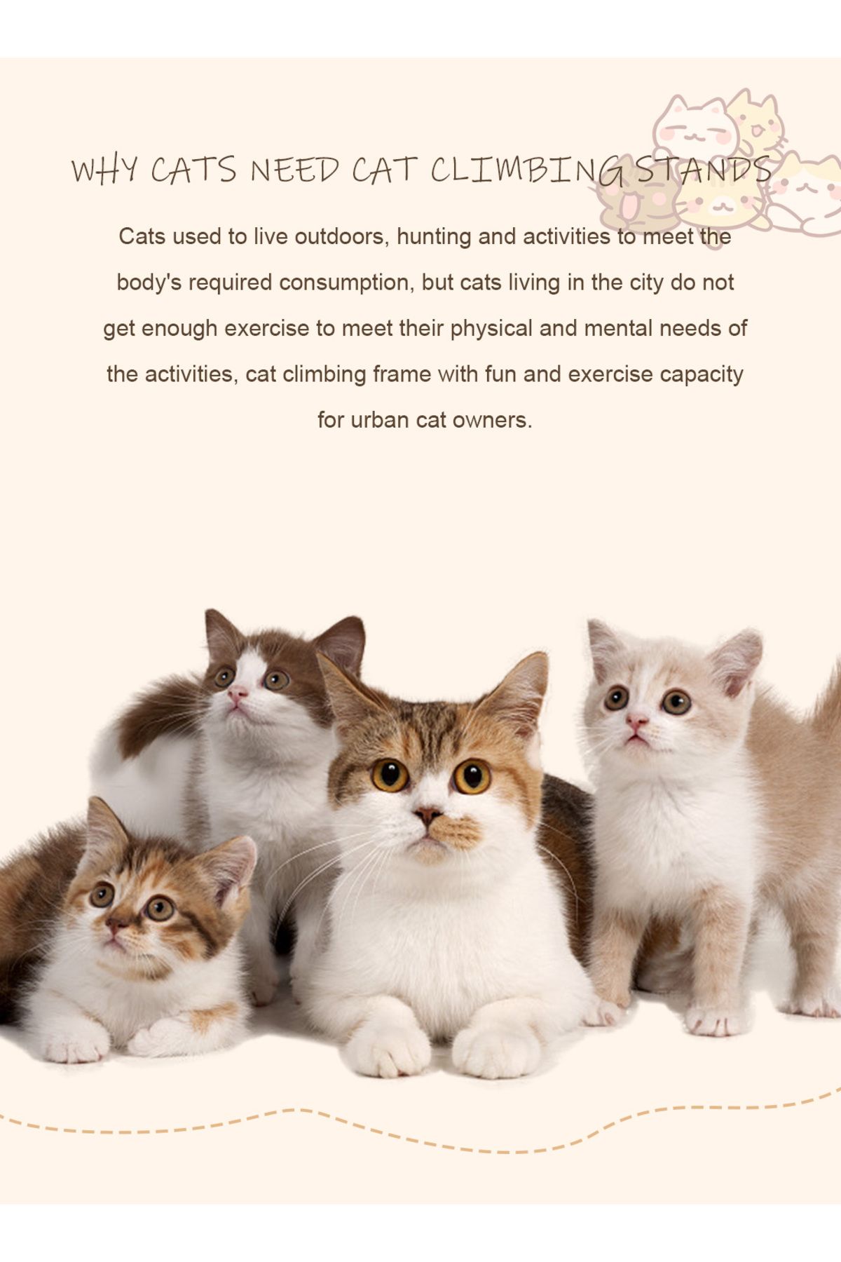 KidLe-Cat Tree Cat Climbing Frame Cat Climbing Post Cat Scratching Board 6
