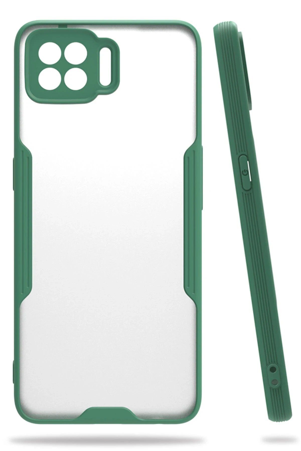 CepteToptan Newface Oppo A73 Kılıf Platin Silikon - Yeşil