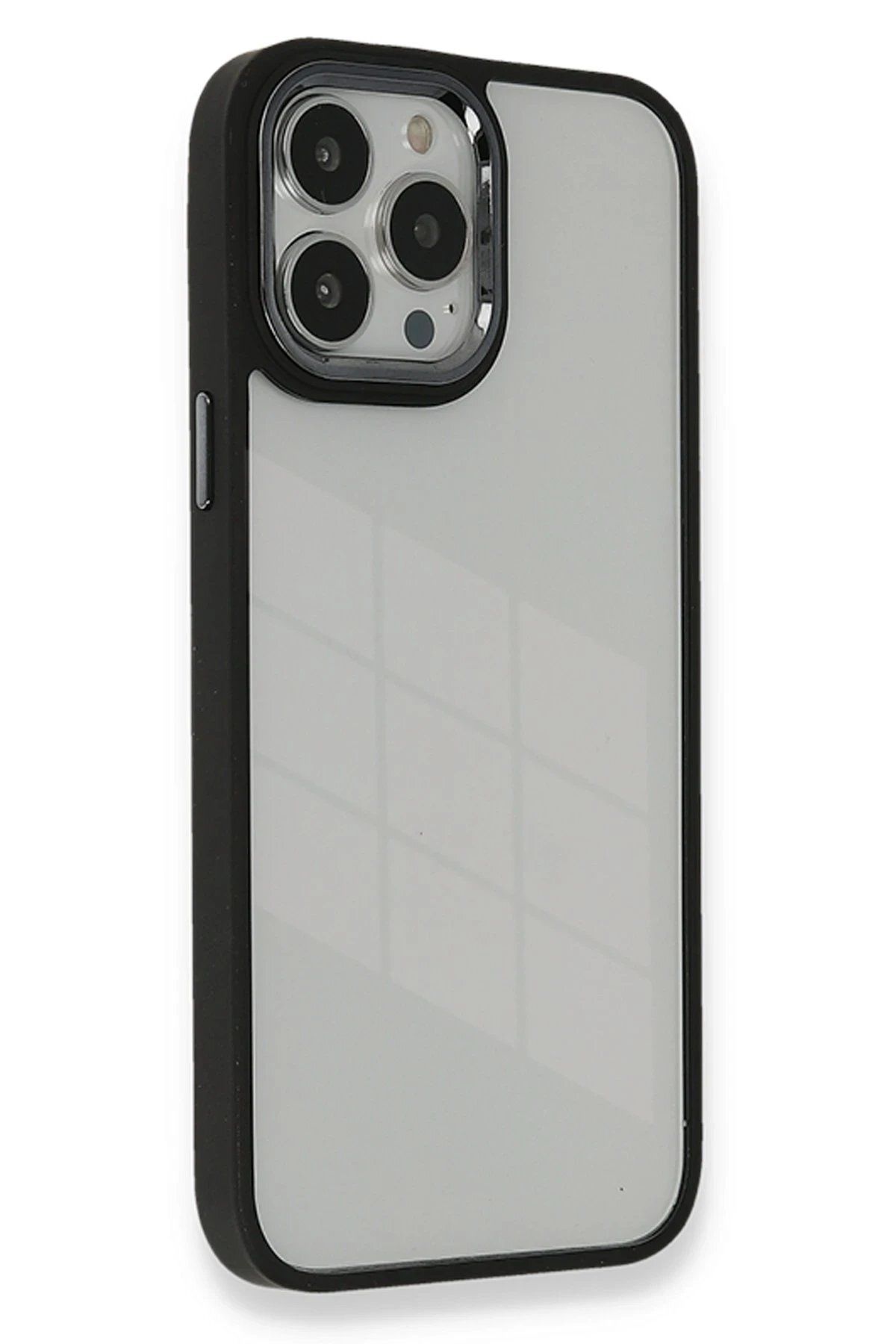 CepteToptan Newface iPhone 14 Pro Kılıf Dora Kapak - Siyah