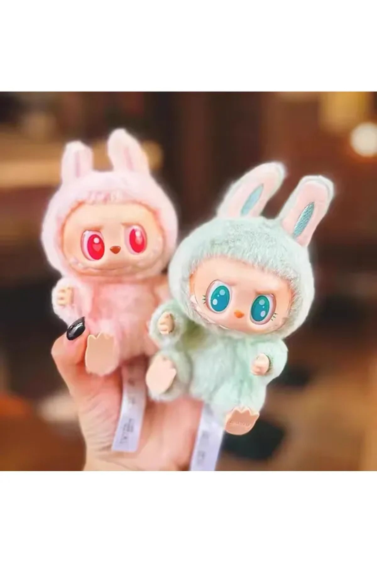 COOYA-6pc Labubu Gen 2 Figures Macaron Blind Box, 6 Kind Ordinary and 1 Hidden Style Random Plush Doll 3