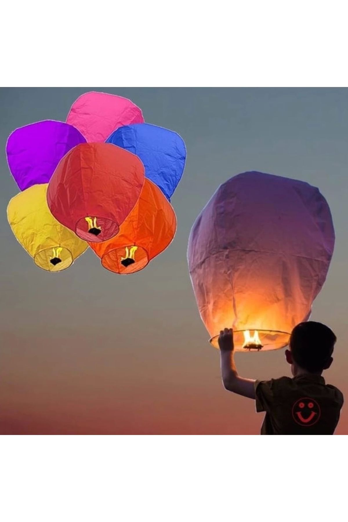 Nemere Dilek Feneri Gece Gökyüzü Dilek Balonu 1 Adet
