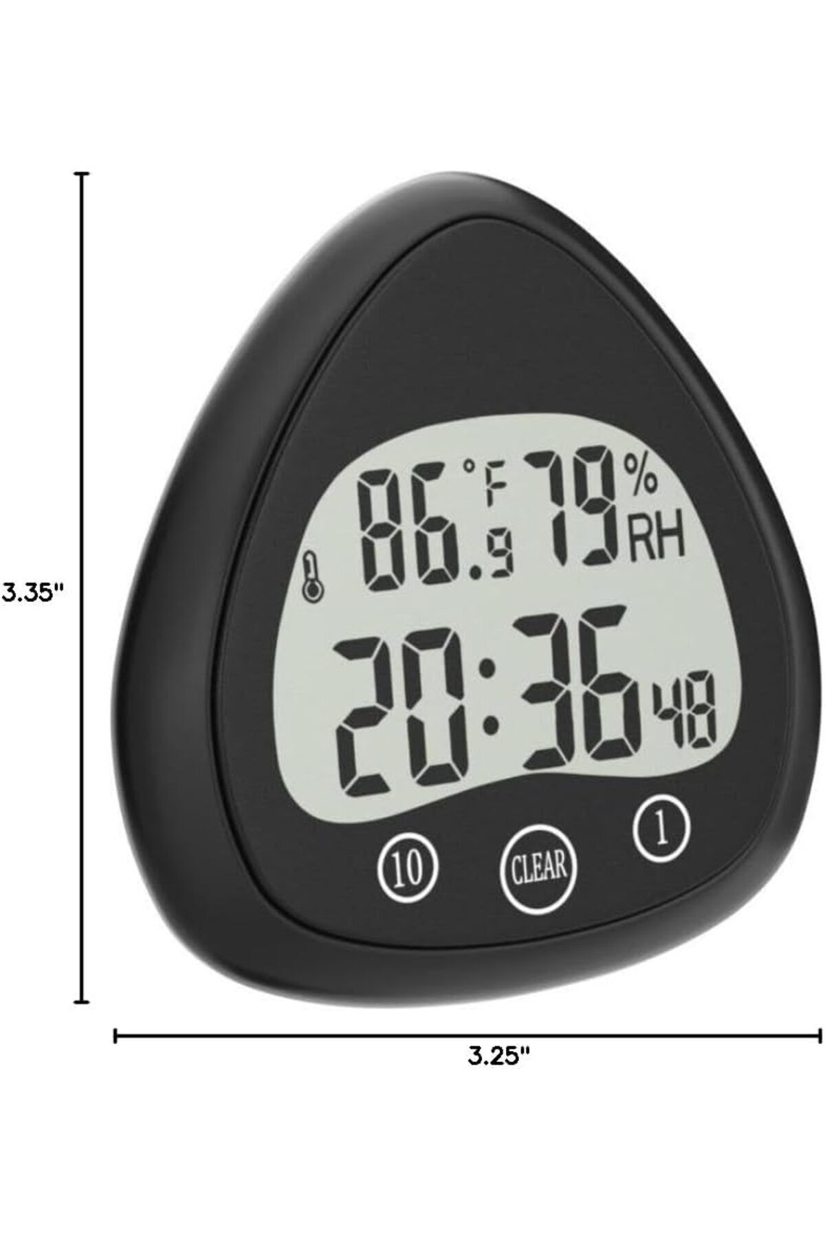 Saharaz-Clock Timer, Waterproof, with Visual Countdown, Temperature Humidity Sensing,for Shower Kitchen 4
