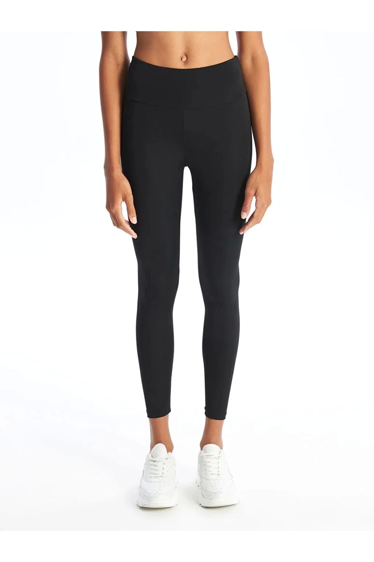LC Waikiki LCWAIKIKI XSIDE ACTIVE Siyah Kadın Beli Lastikli Ekstra Dar Fit Düz Tayt