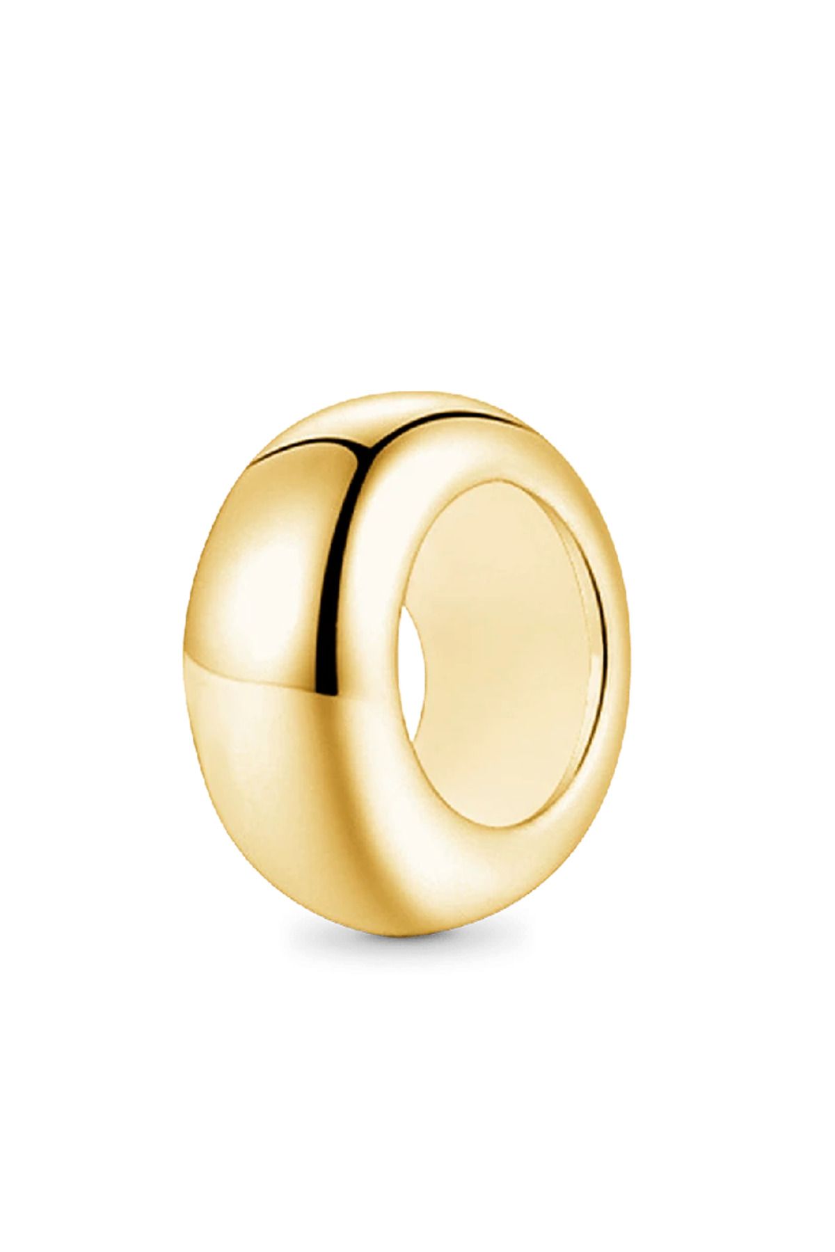 Gnoce Basic Stoper Charm, 18k Altın Kaplama 925 Ayar Gümüş