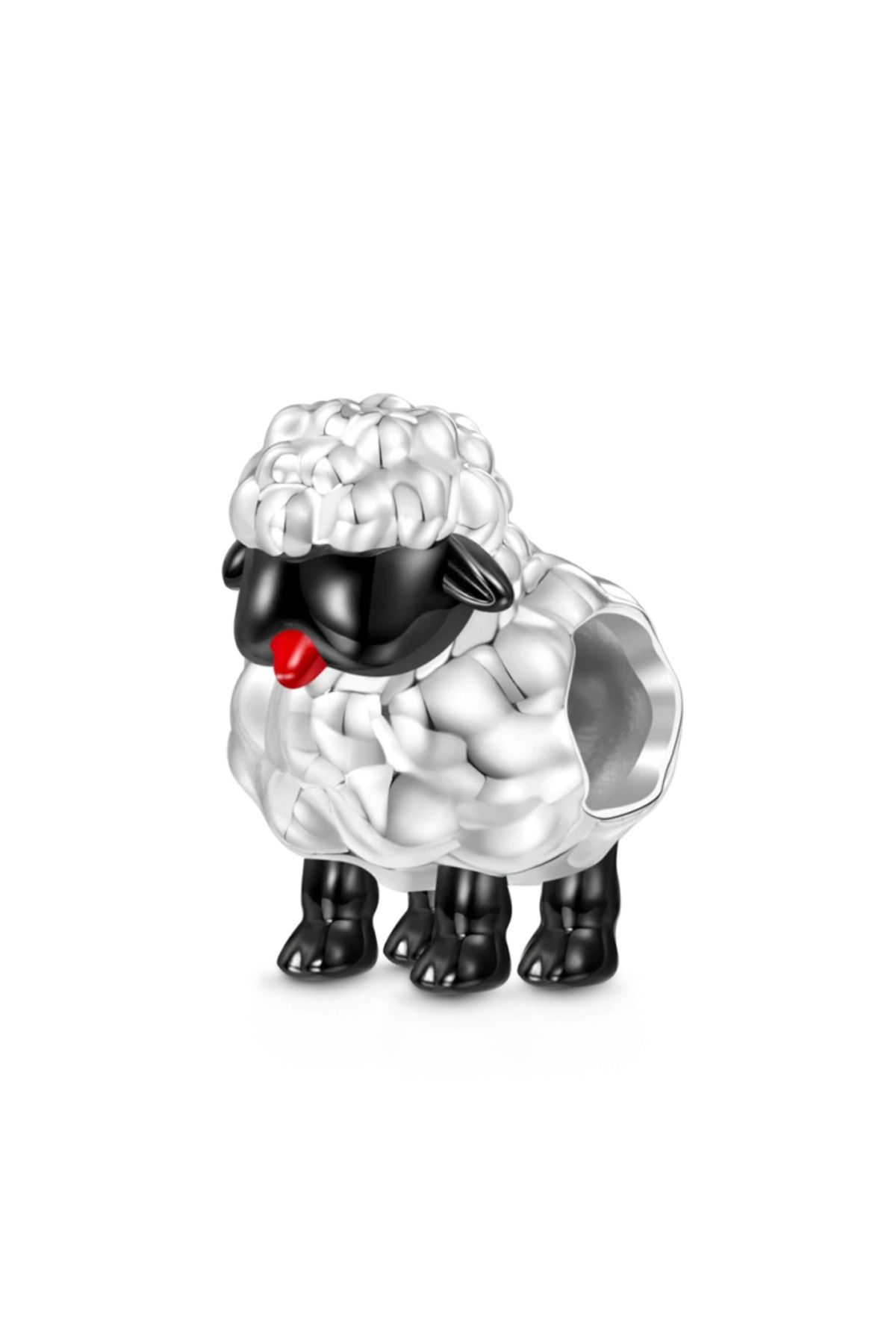 Gnoce Sevimli Koyun "Shaun" Charm, 925 Ayar Gümüş