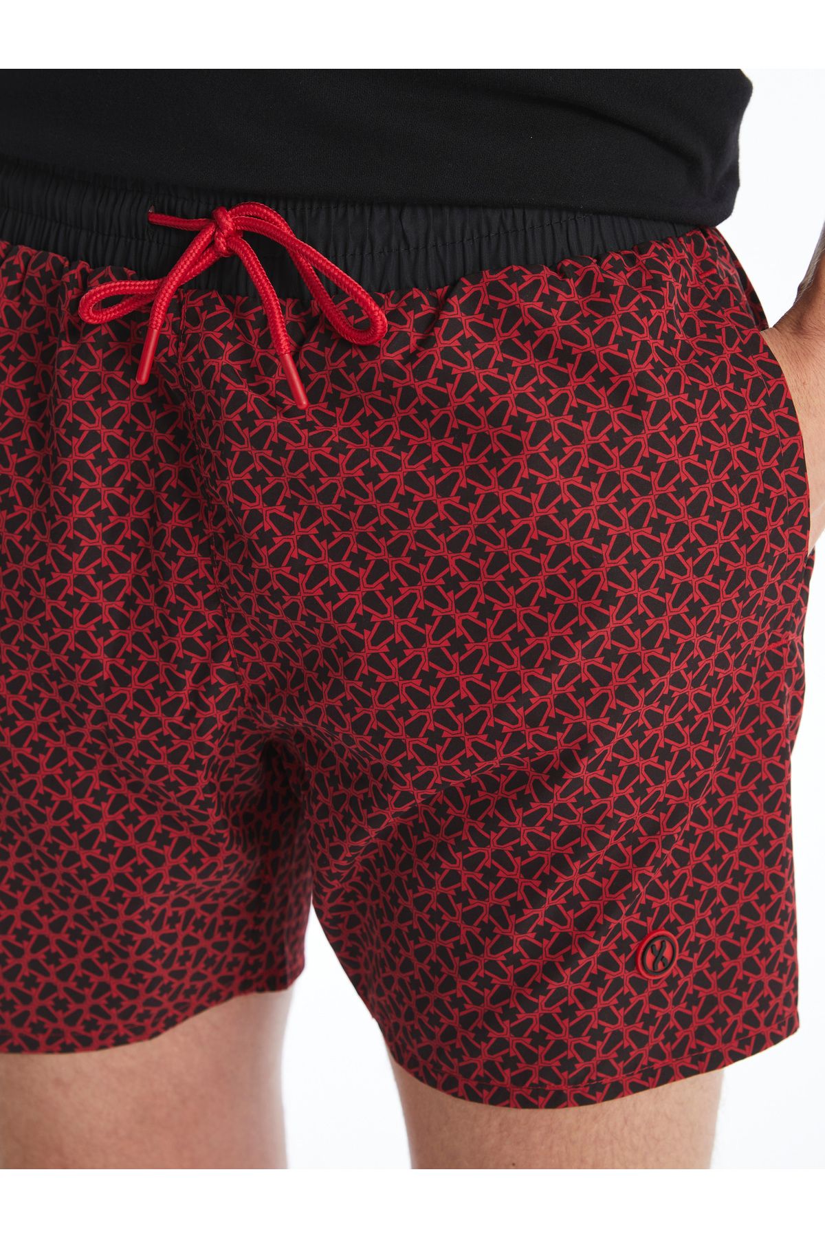 LC Waikiki-Short Length Patterned Men's Sea Shorts 3