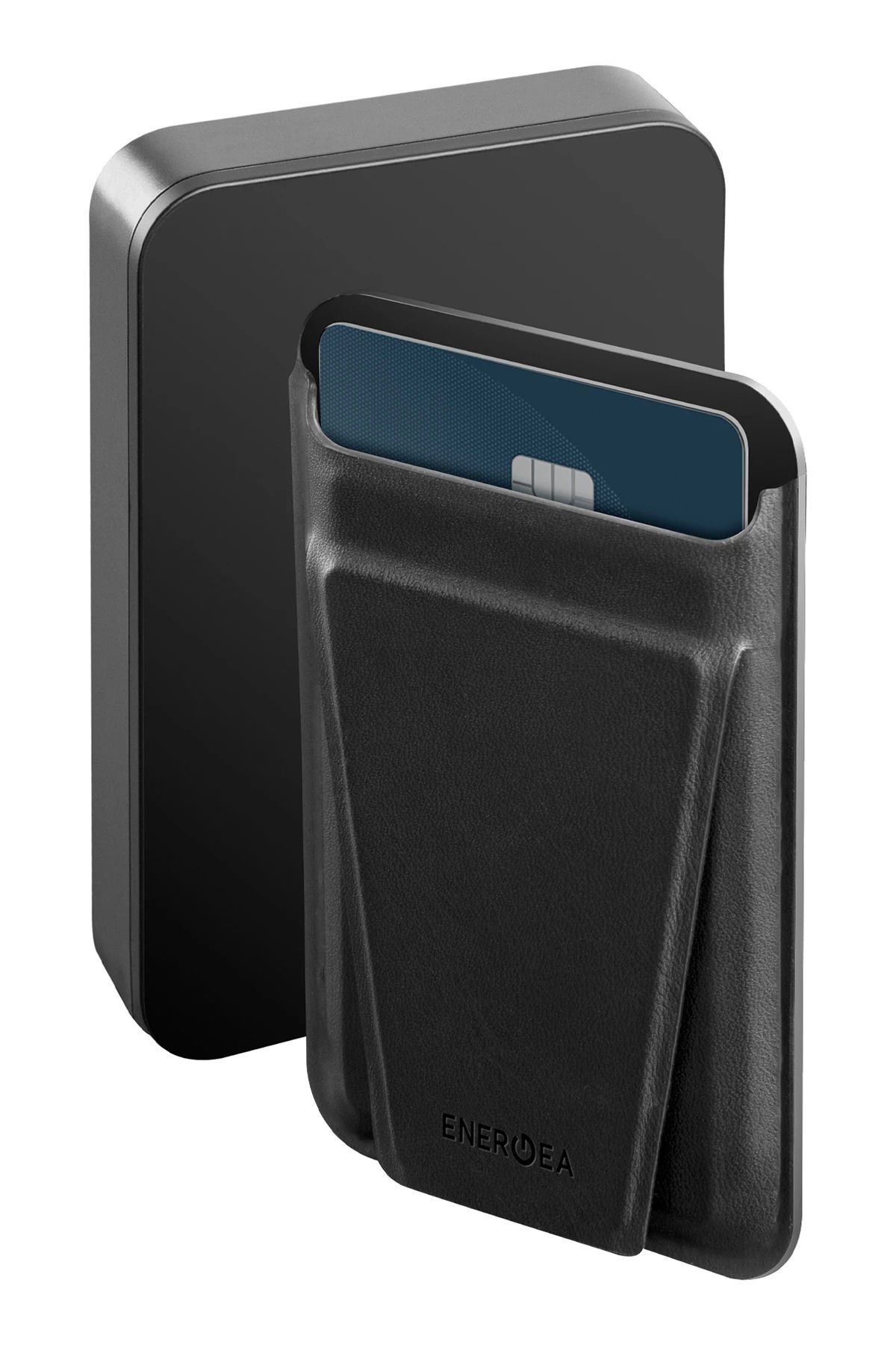 Energea MagWallet Card 10.000 mAh 20W Type-C ve 15W Kablosuz Magsafe Kartlıklı PD Şarj Magsafe Power