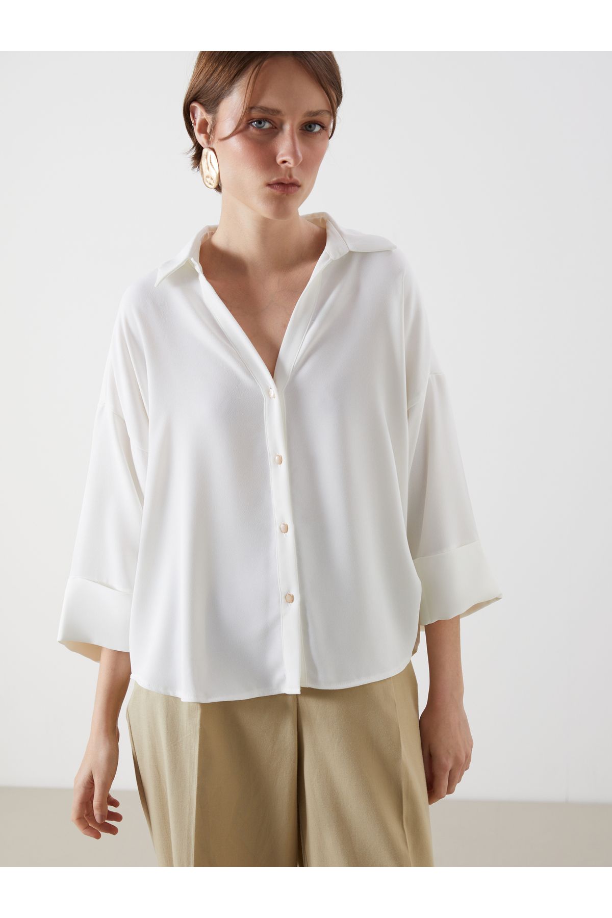 LC Waikiki Oversize Kadın Gömlek
