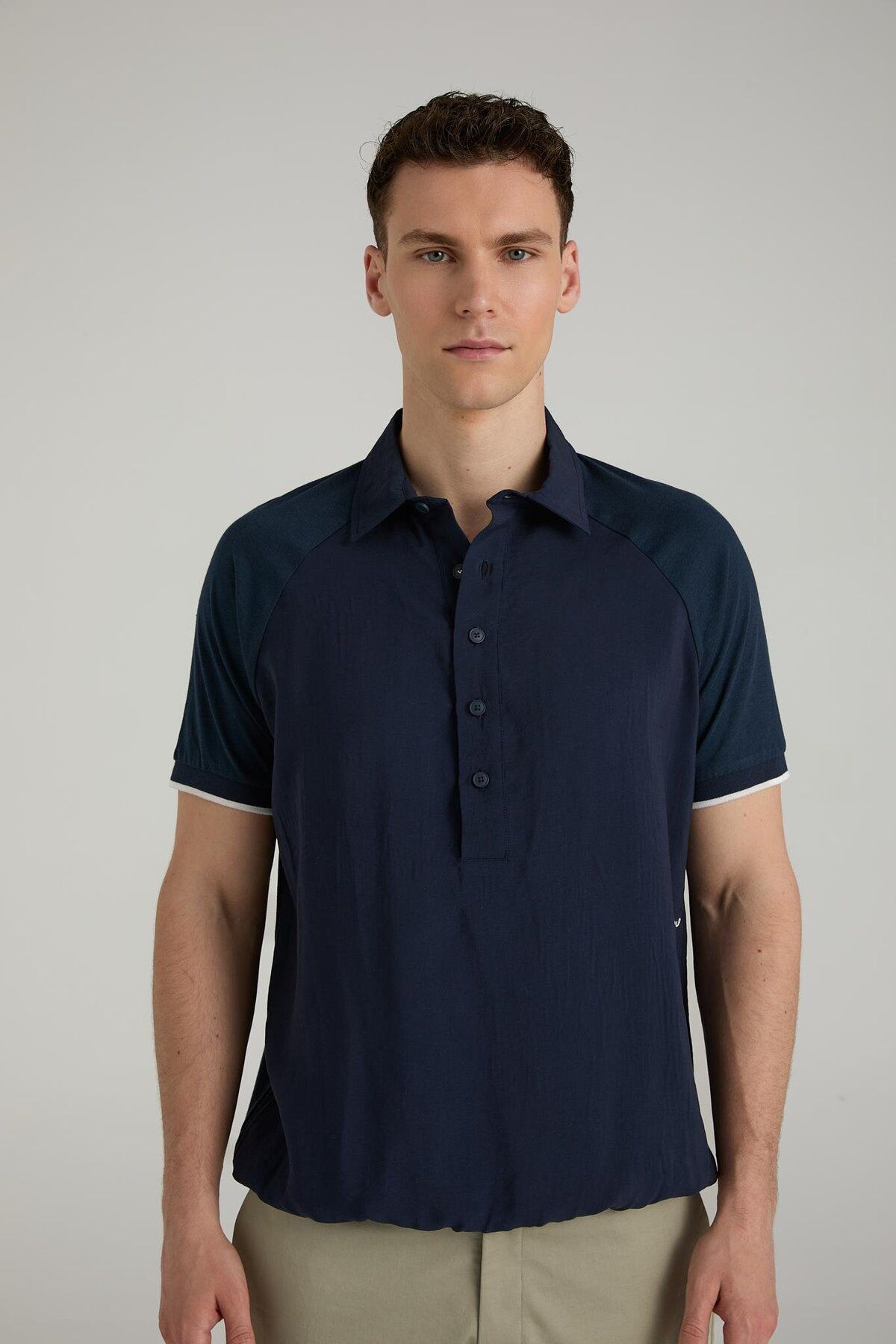 Brand Up BRANDUP Pamuk Modal Reglan Polo T-shirt