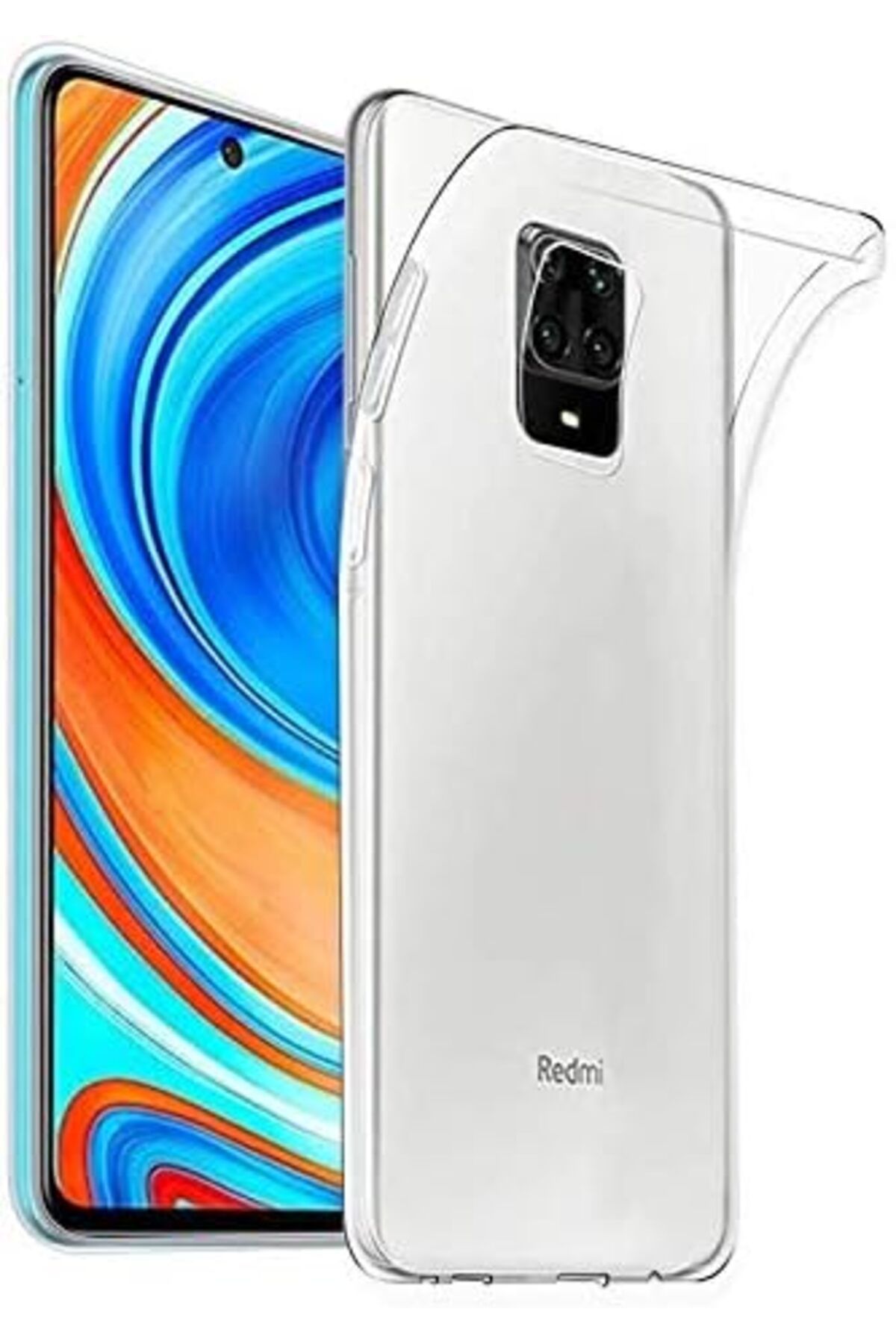 STOREMAX EMN Xiaomi Redmi Note 9 Pro Kılıf Süper Silikon Yumuşak Arka Koruma Renksiz Cİ ST5 1133631